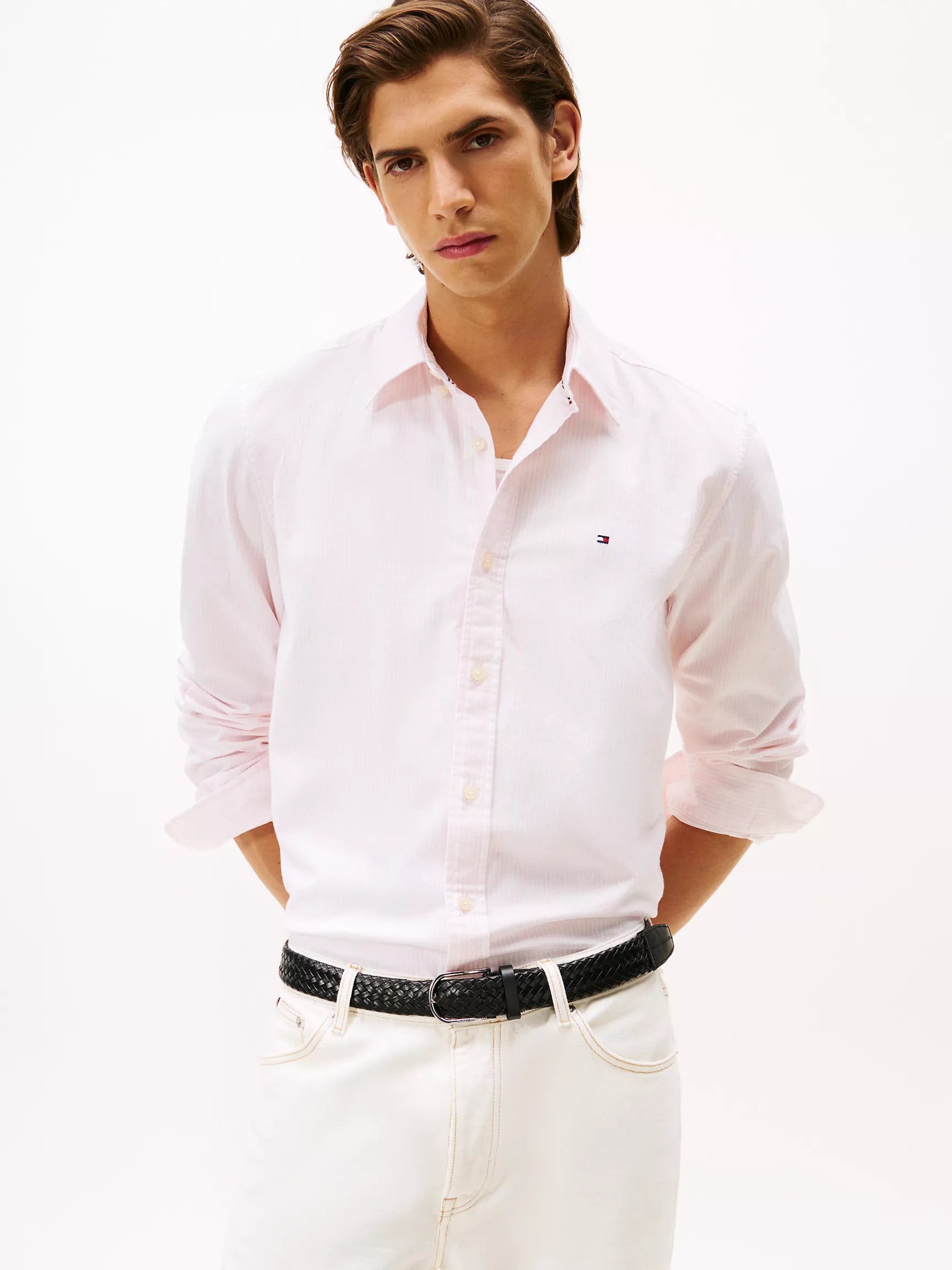 Tommy Hilfiger - Regular Fit Stripe Stretch Oxford Shirt