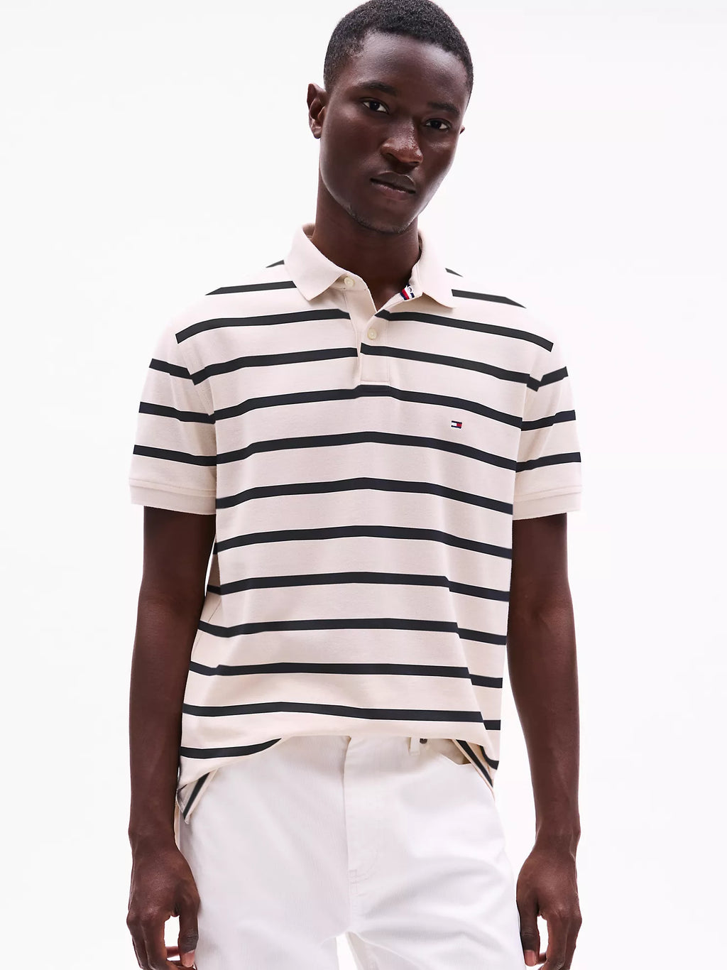 Regular Fit Stripe Wicking Polo