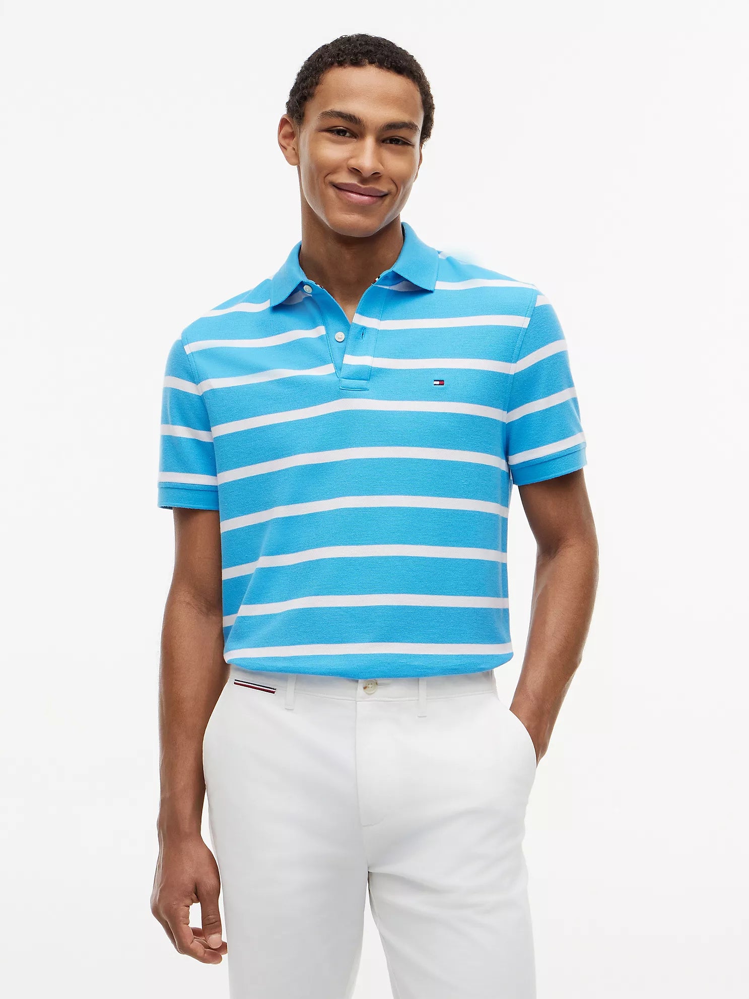 Tommy Hilfiger - Regular Fit Striped Wicking Polo