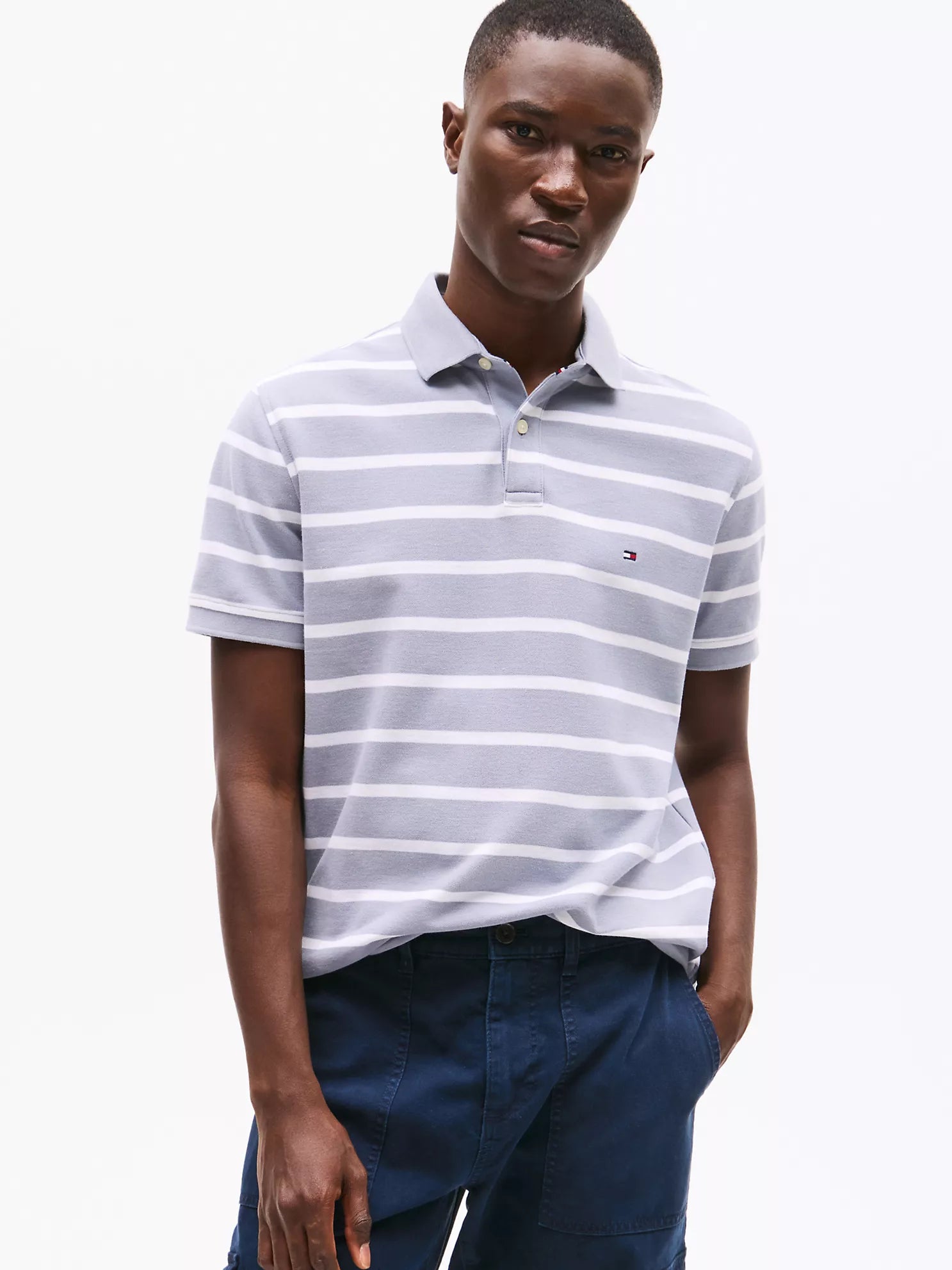Regular Fit Stripe Wicking Polo