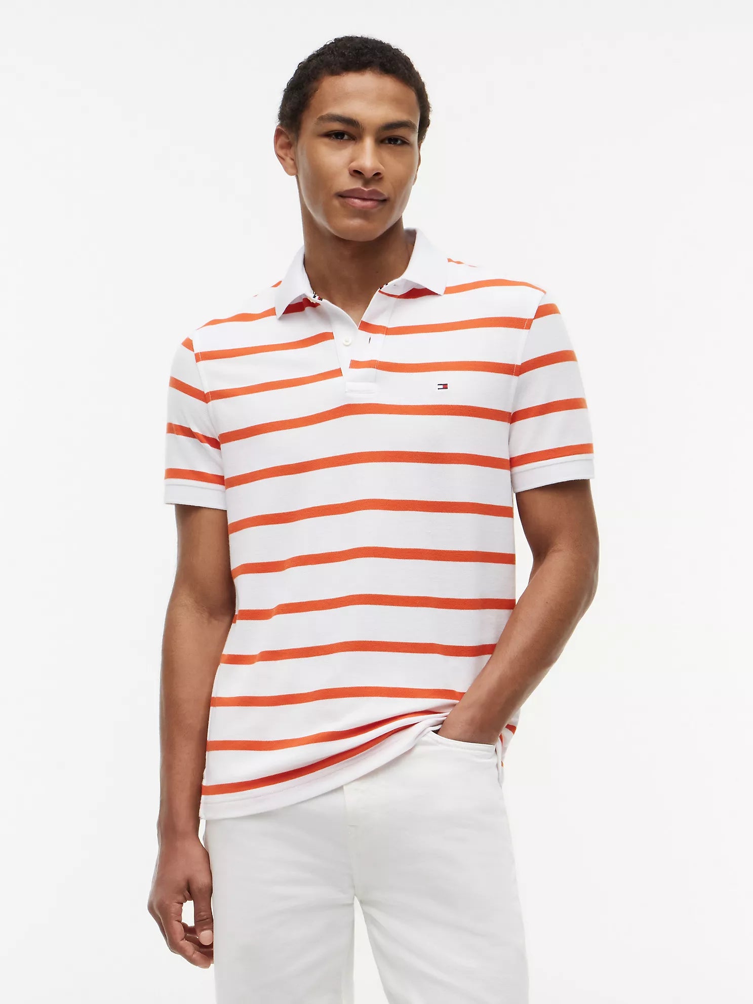 Tommy Hilfiger - Regular Fit Striped Wicking Polo