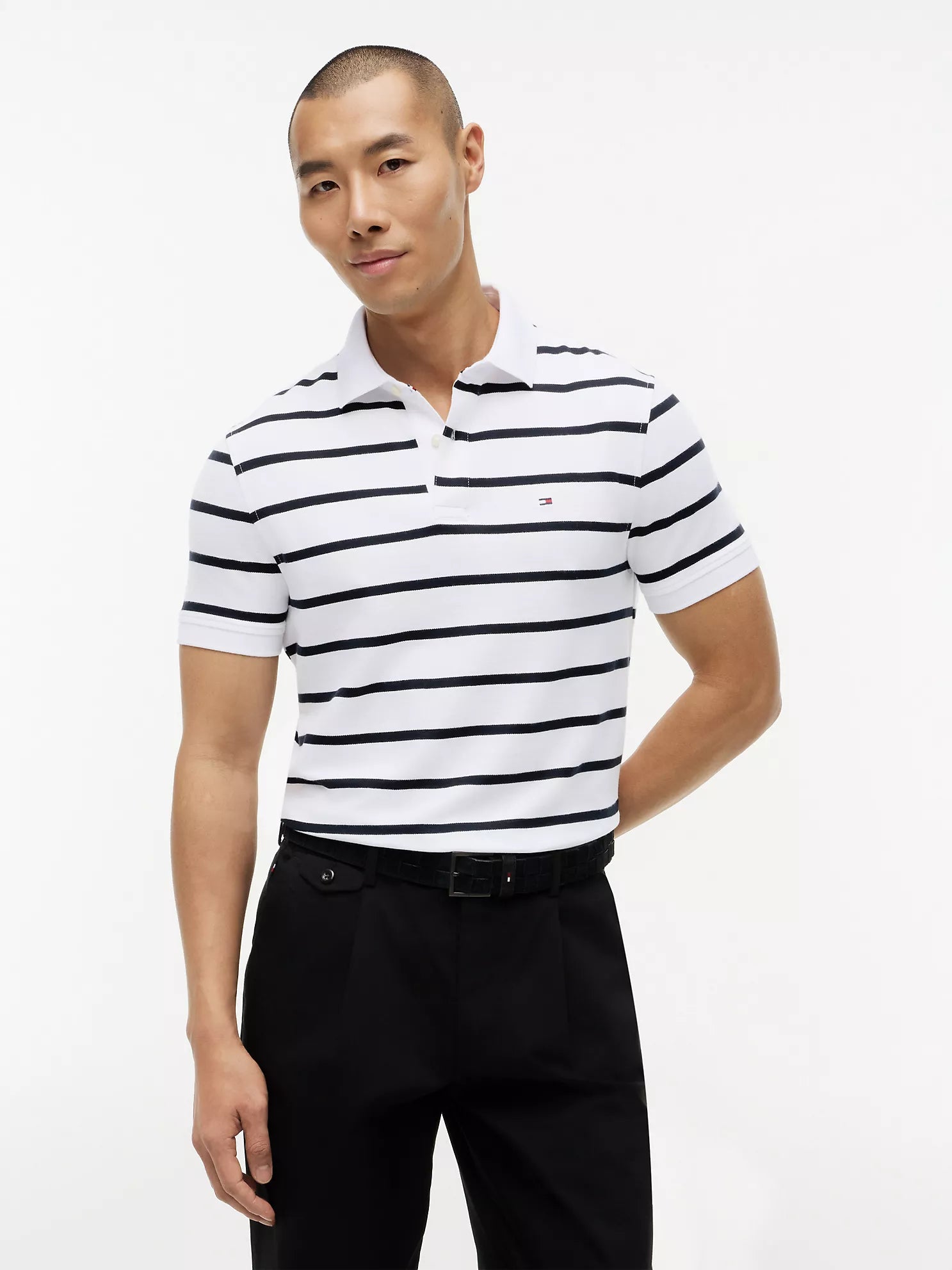 Tommy Hilfiger - Regular Fit Striped Wicking Polo