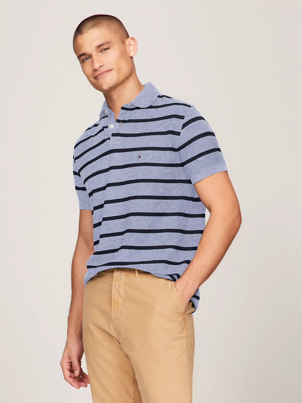 Regular Fit Stripe Wicking Polo