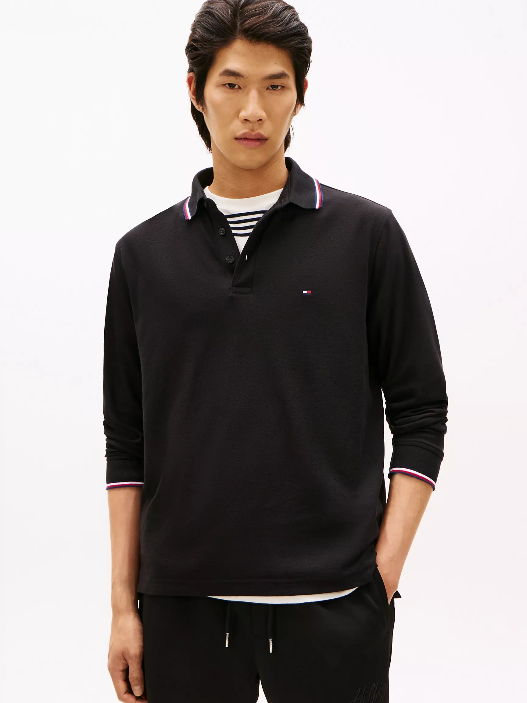 Tommy Hilfiger - Long-Sleeve Tommy Wicking Polo
