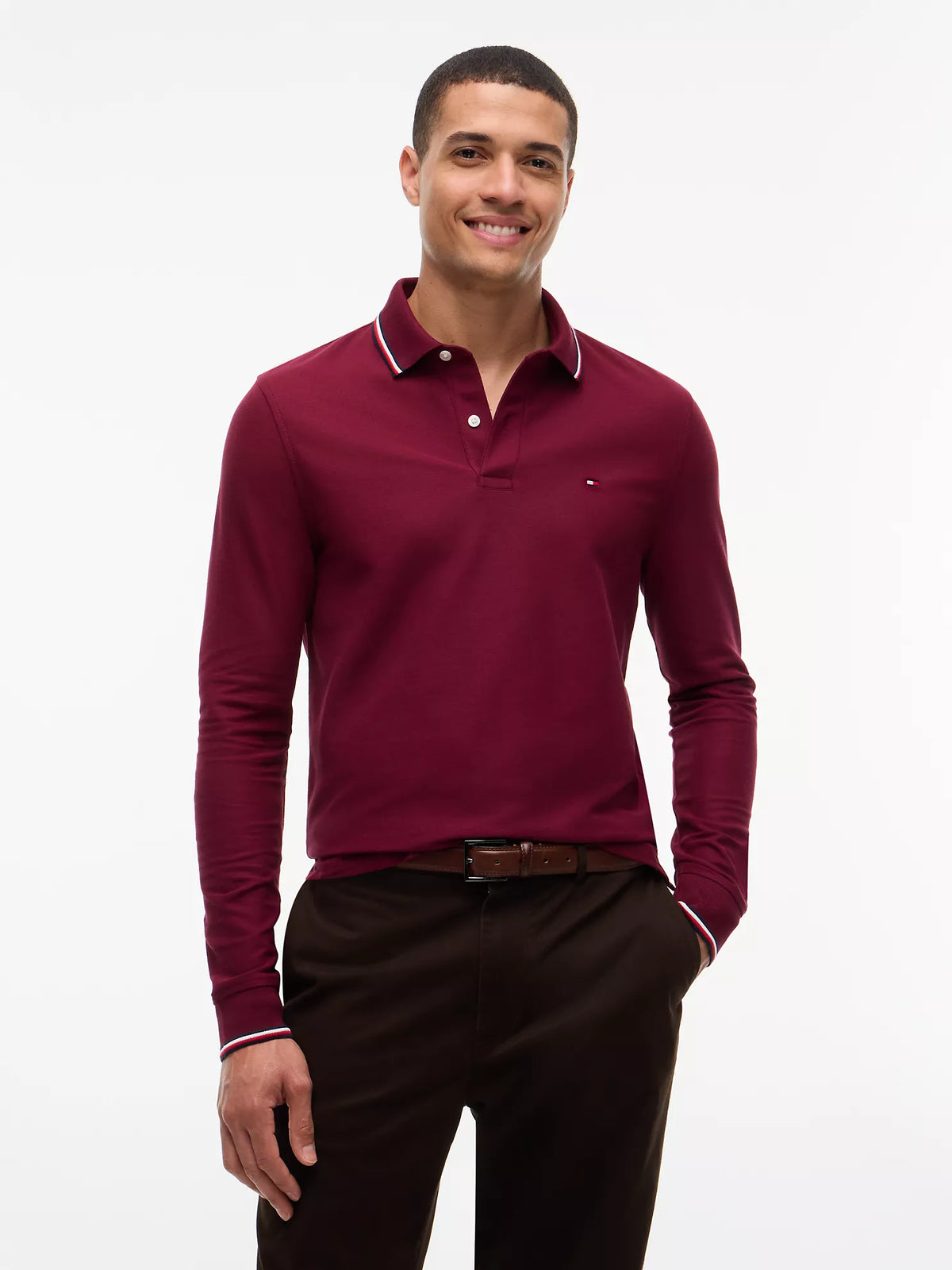 Tommy Hilfiger - Long-Sleeve Tommy Wicking Polo