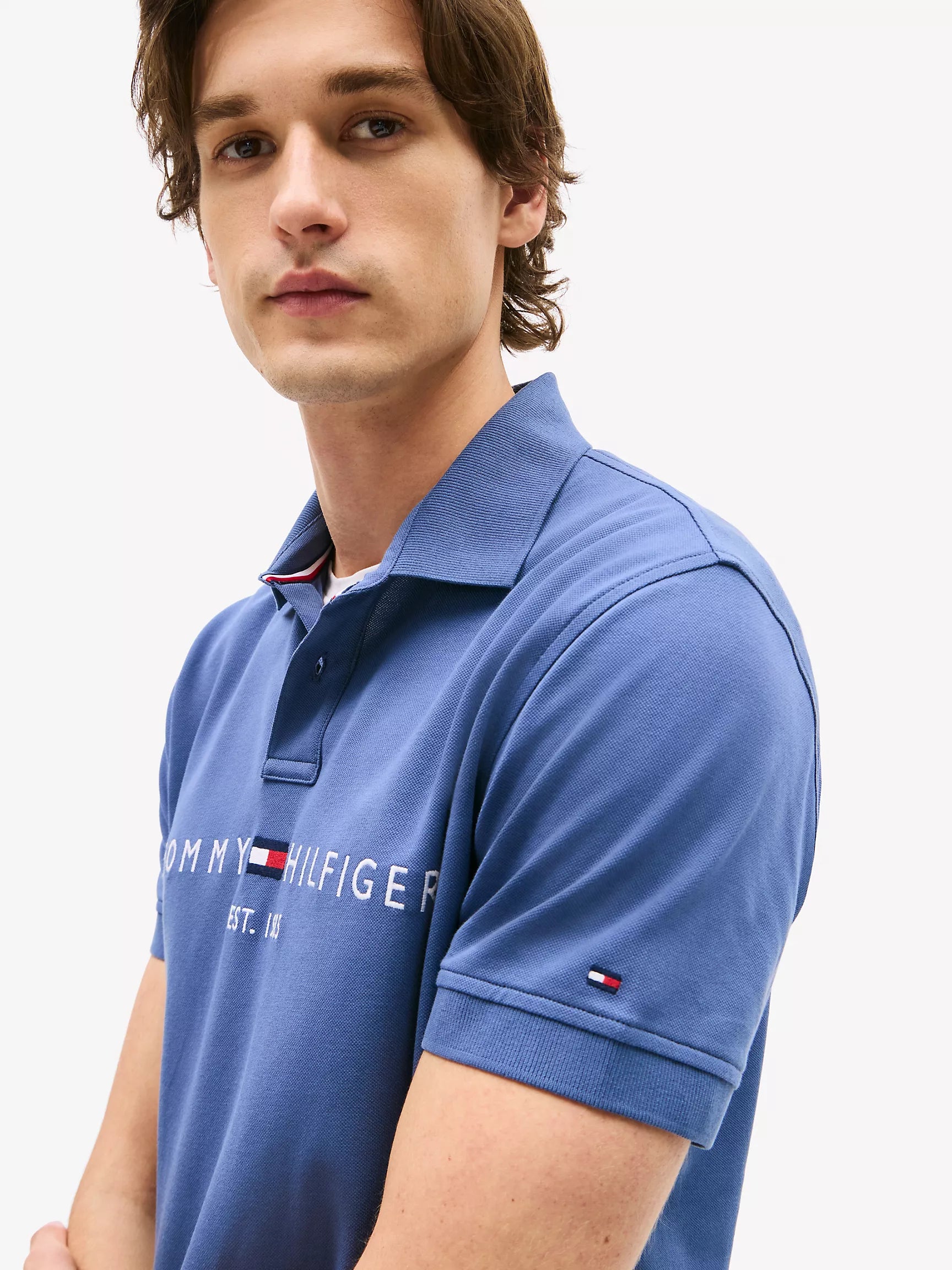 Embroidered Tommy Logo Polo IMMEDIATE