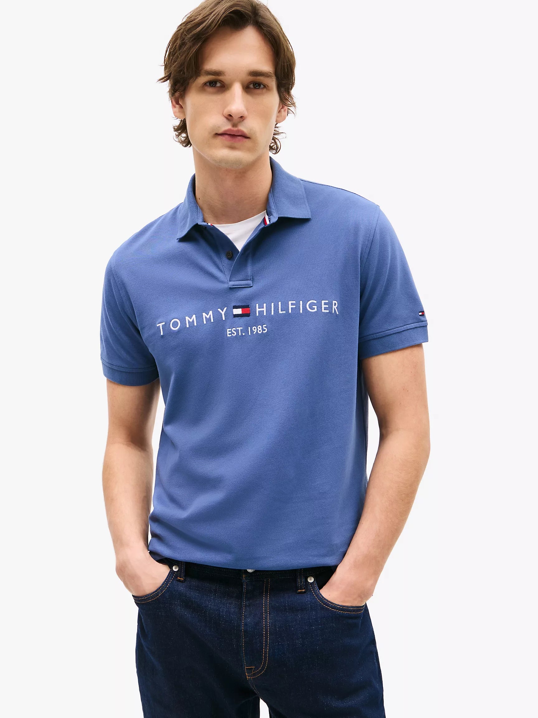 Embroidered Tommy Logo Polo IMMEDIATE