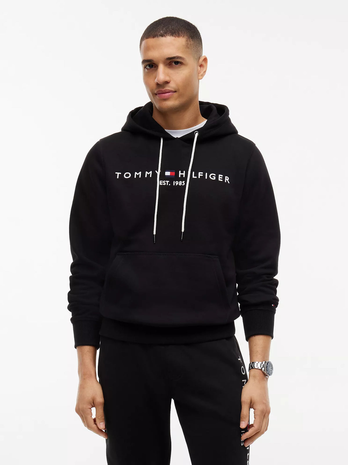 Tommy Hilfiger - Embroidered Tommy Logo Hoodie