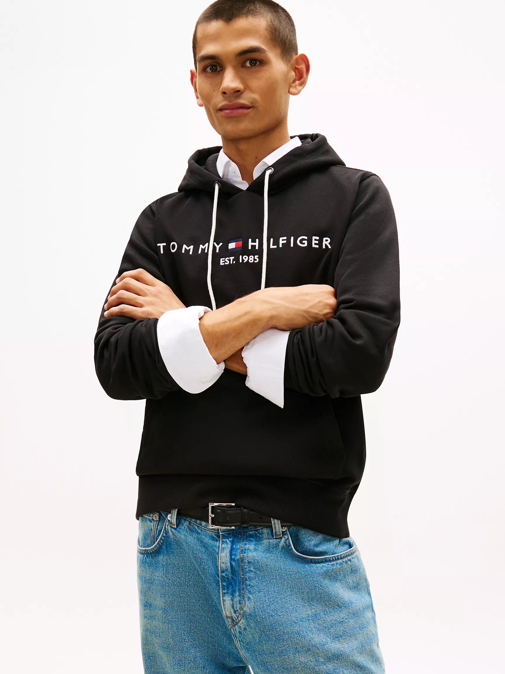 Tommy Hilfiger - Embroidered Tommy Logo Hoodie