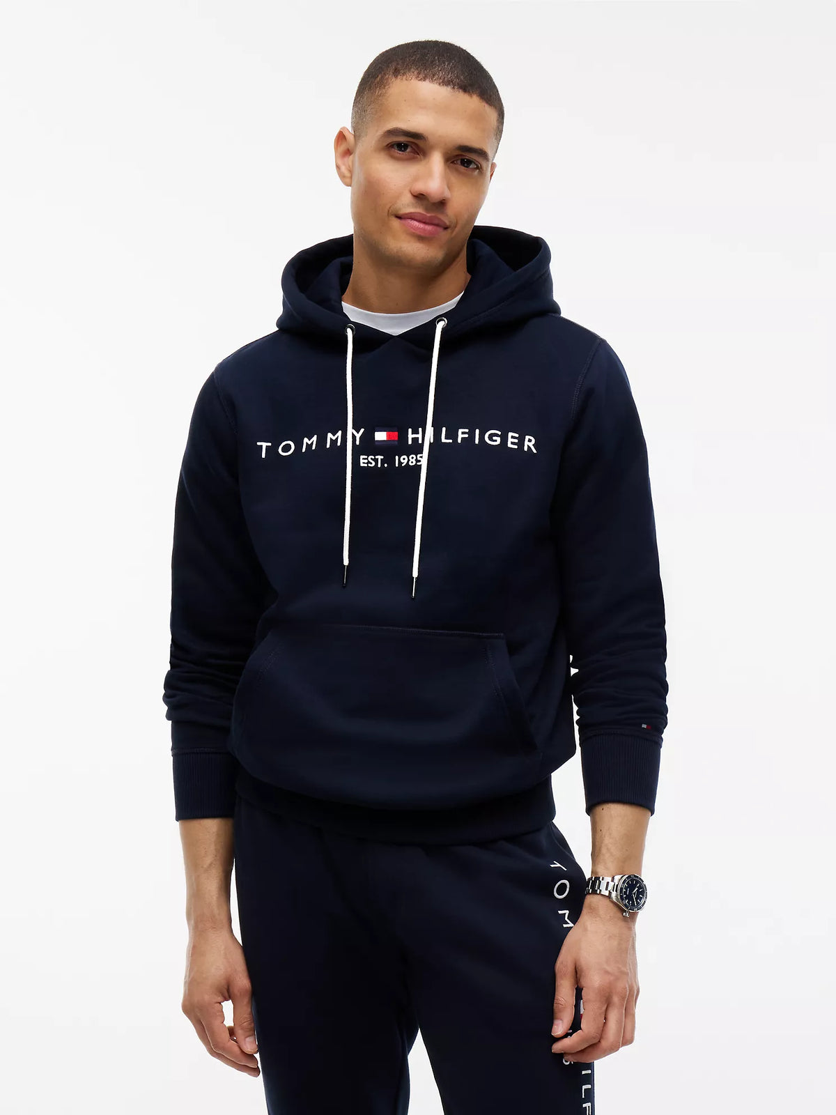 Tommy Hilfiger - Embroidered Tommy Logo Hoodie