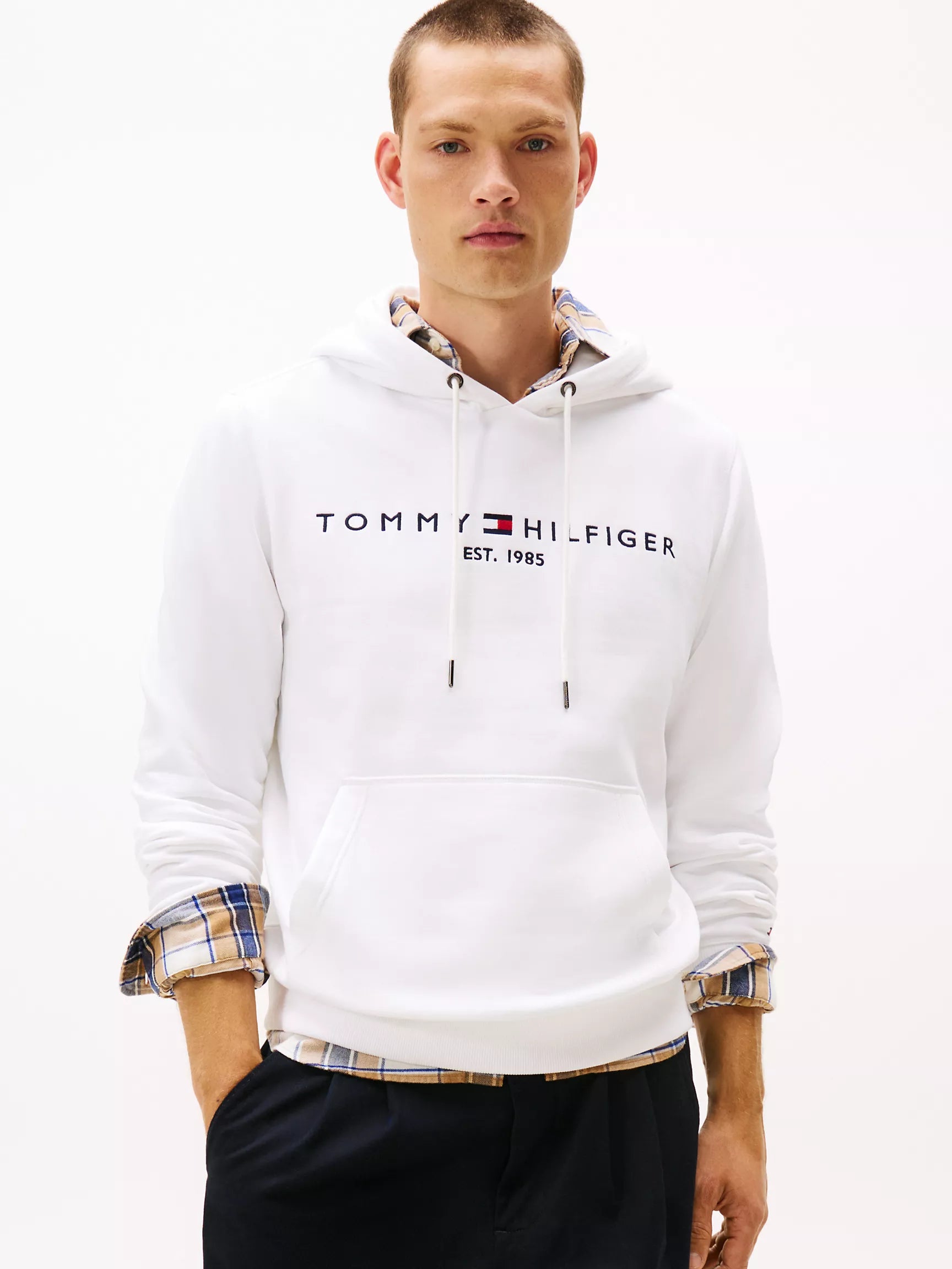 Tommy Hilfiger - Embroidered Tommy Logo Hoodie