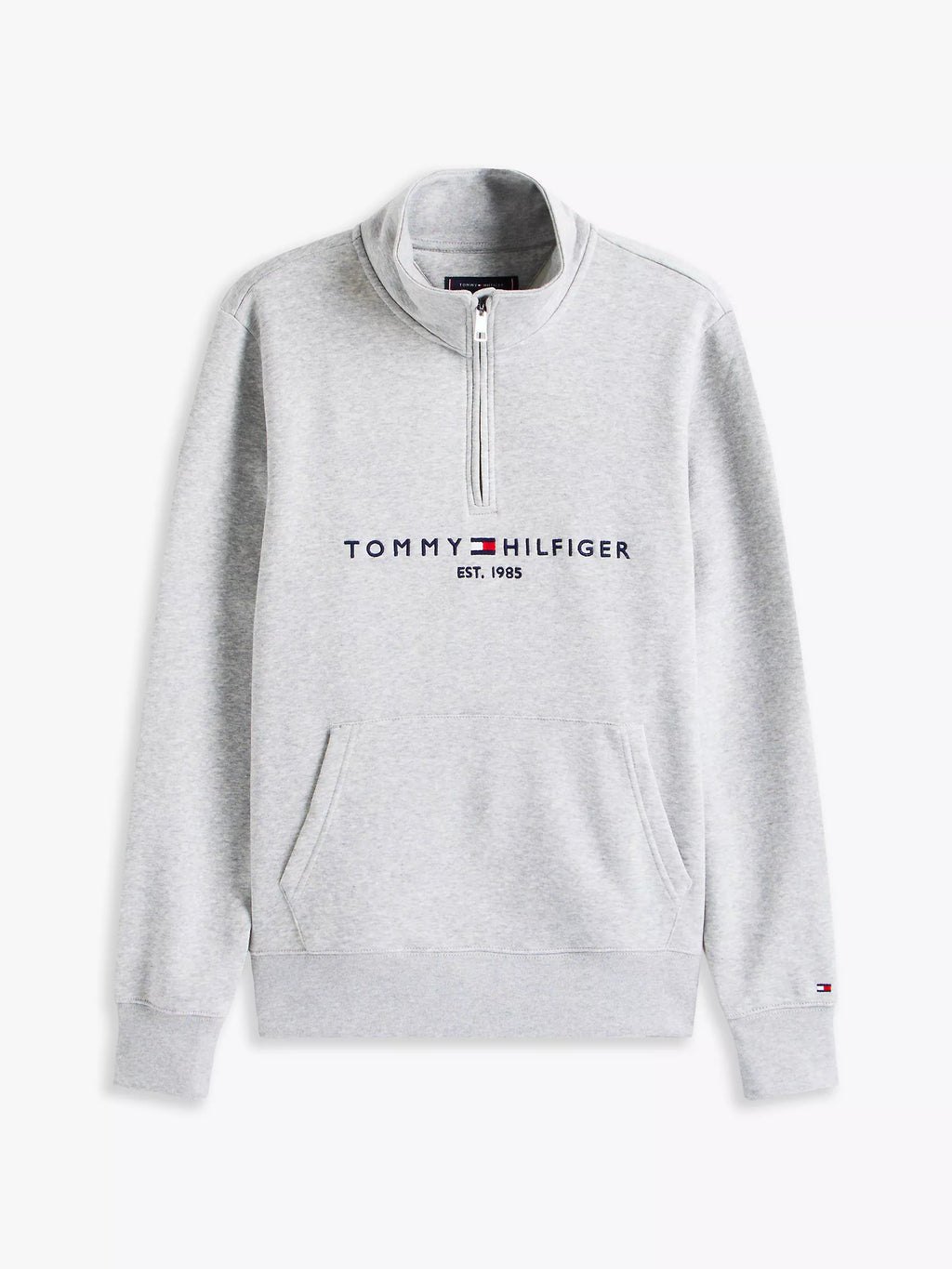 Tommy Hilfiger - Embroidered Tommy Logo Quarter-Zip
