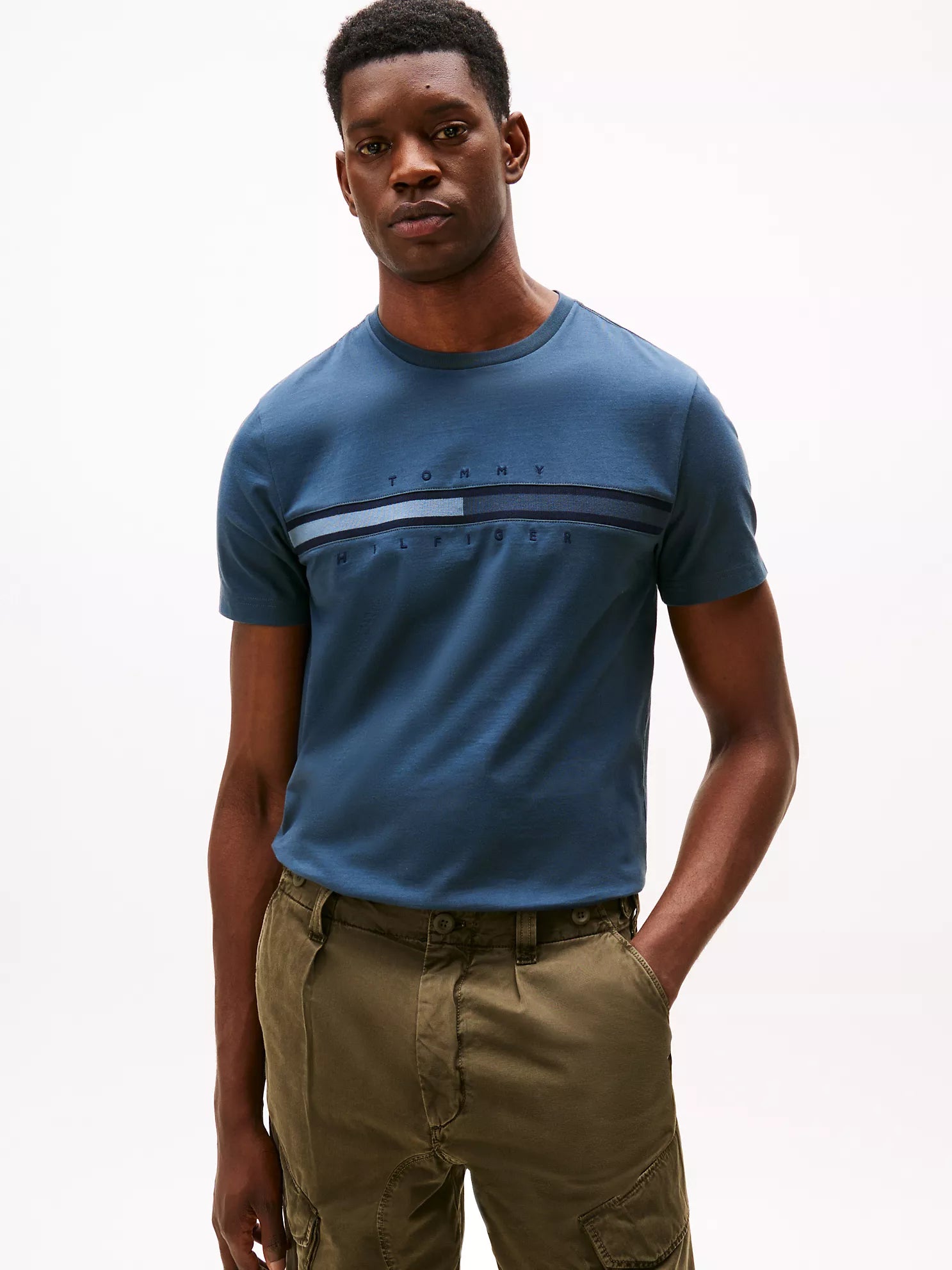 Tommy Hilfiger - Tonal Flag Logo T-Shirt