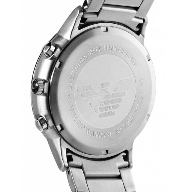 Emporio Armani - Renato Men's Silver Watch AR2460 - Brandatak Store