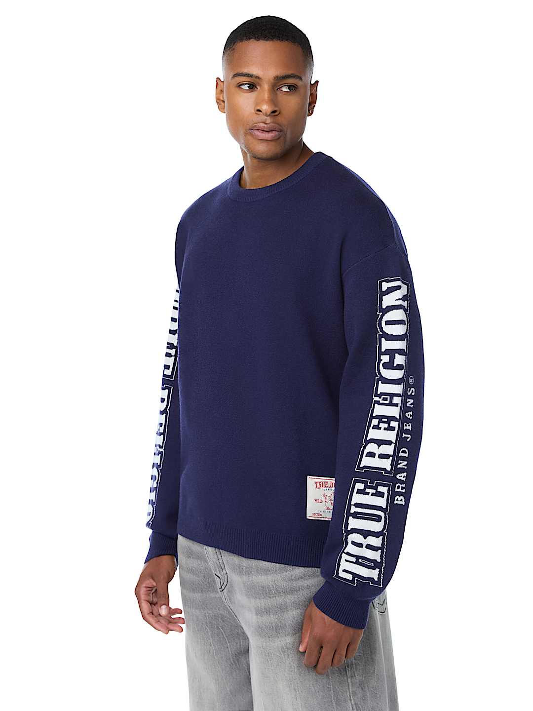 True Religion - Arched Logo Buddha Sweater