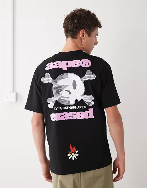Aape - by A Bathing Ape x Erased boxy fit t-shirt
