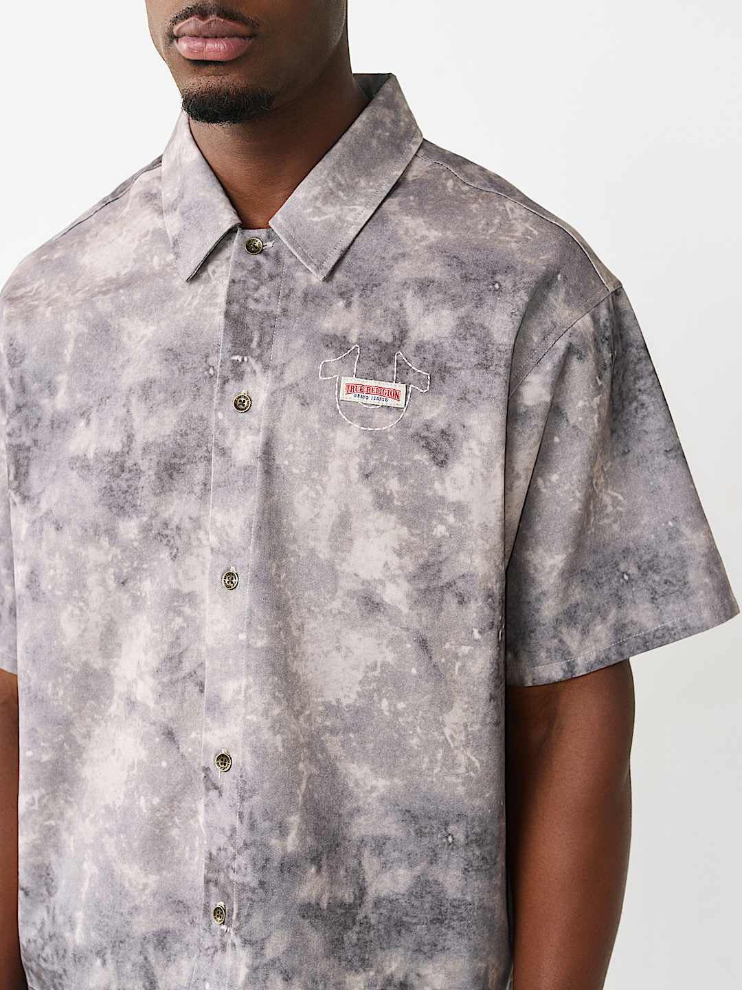 True Religion - Allover Print Boxy Shirt