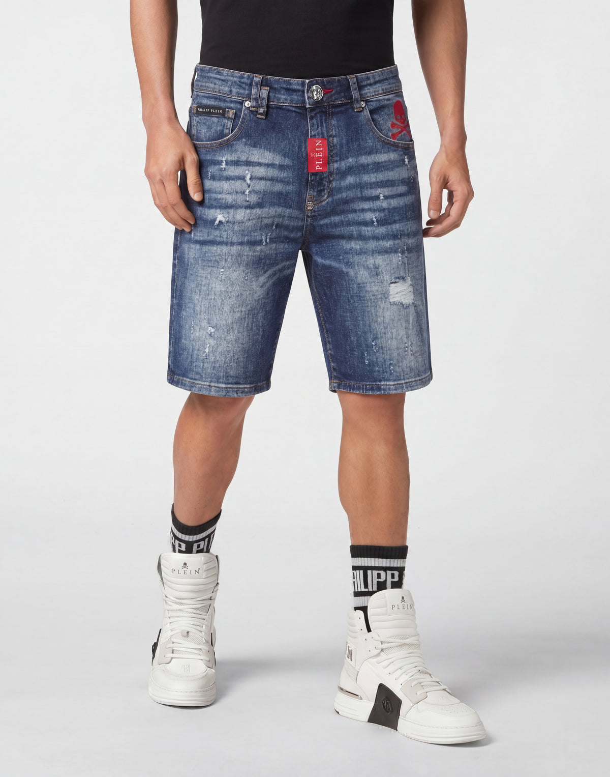 PHILIPP PLEIN - Denim Formentera Shorts Basics