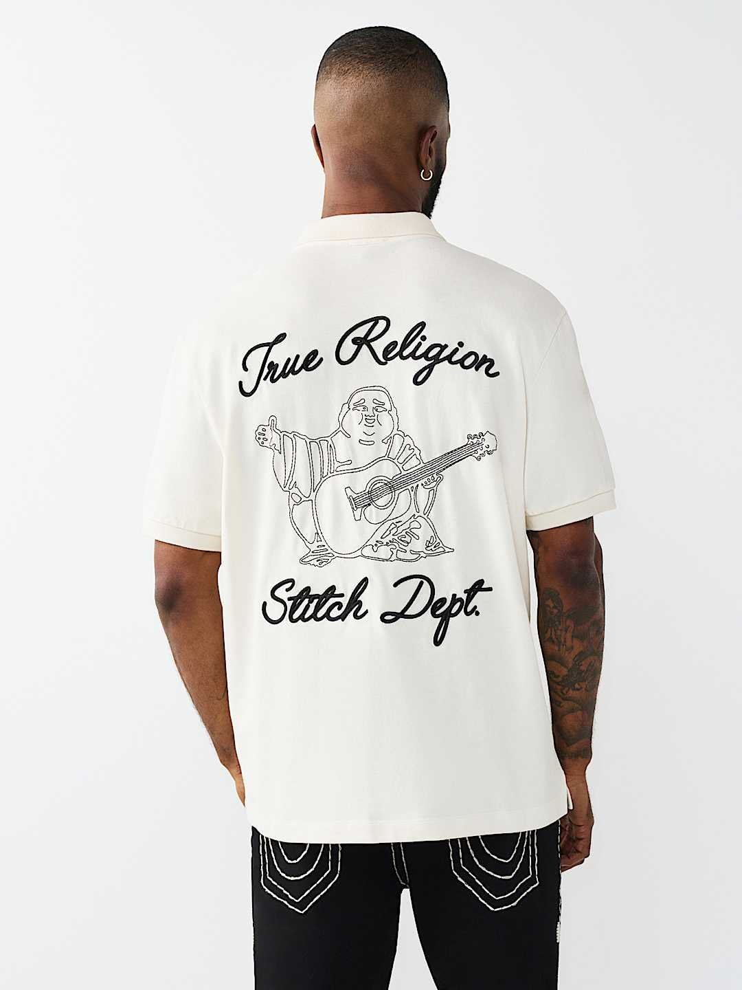 True Religion - Embroidered Stitch Dept Polo Shirt