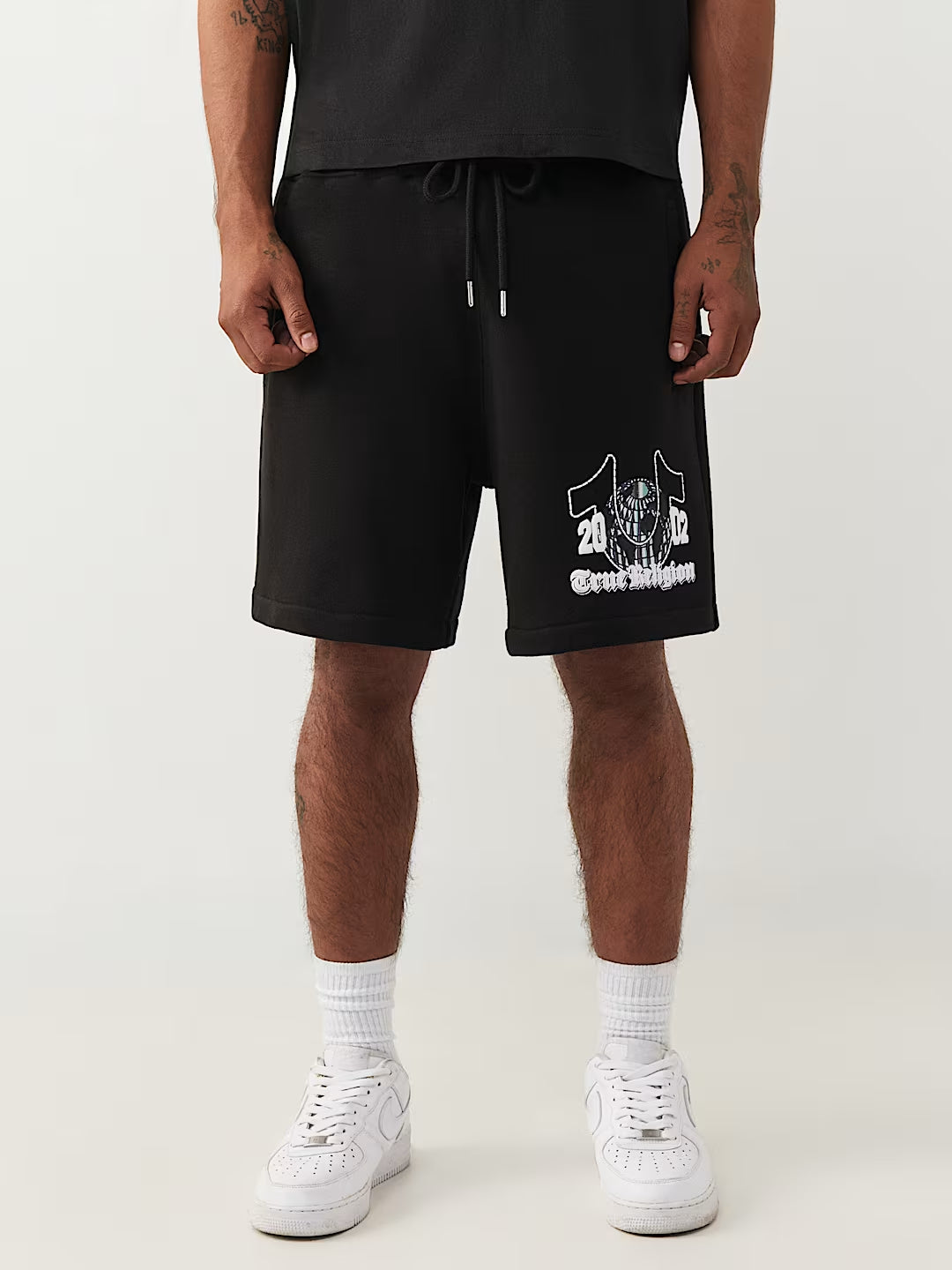 True Religion - Chrome Logo Loose Fleece Short