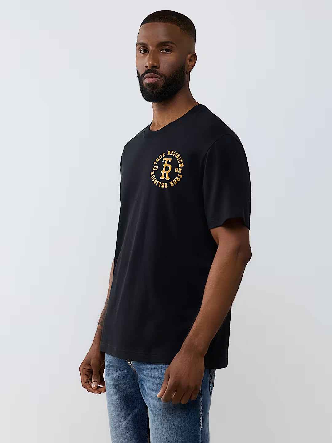 True Religion - Stacked Logo Tee
