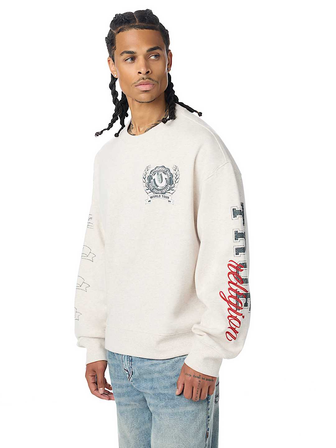 True Religion - Horseshoe Crest Relaxed Crewneck