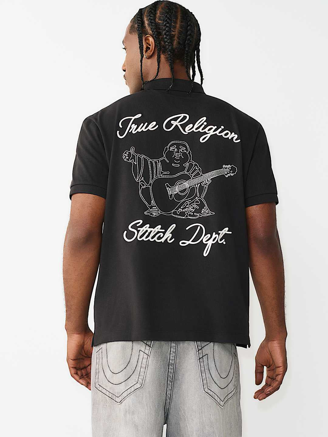 True Religion - Embroidered Stitch Dept Polo Shirt