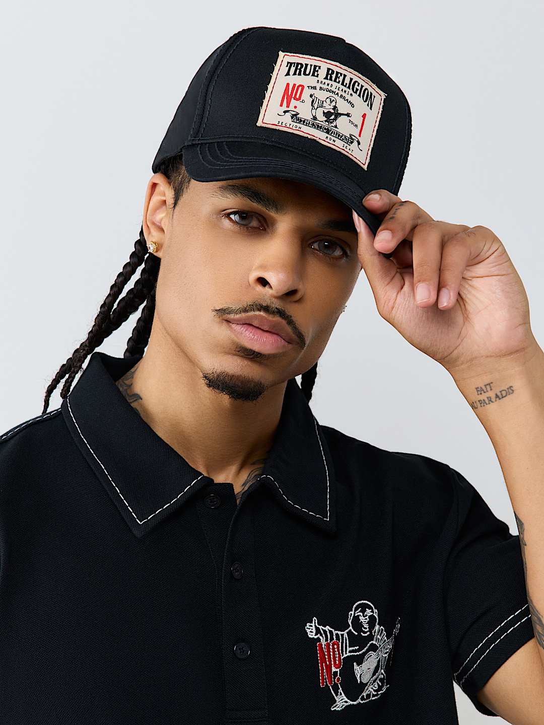True Religion - Logo Big T Patch Hat