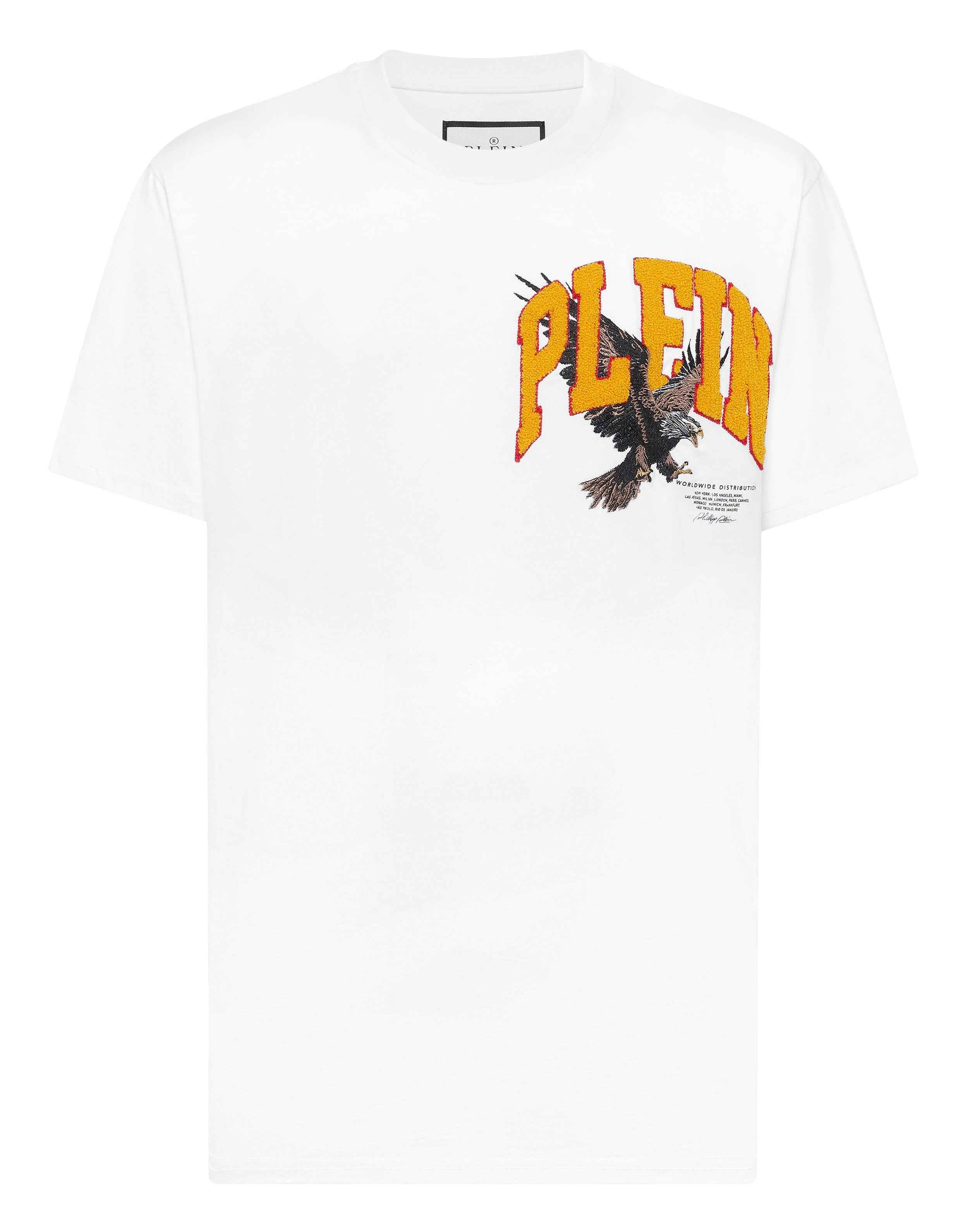 PHILIPP PLEIN - Round Neck T-Shirt Crystal Eagle Mini