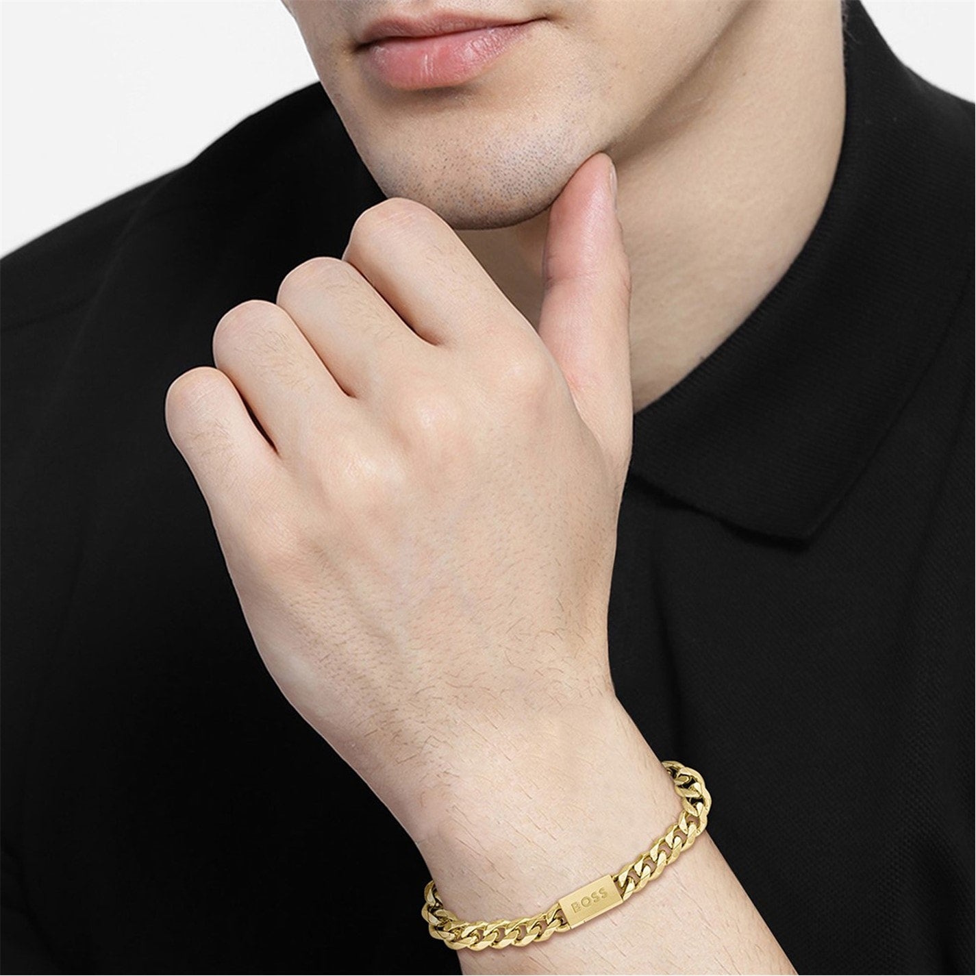 Boss - Men's Chain Bracelet with Magnetic Closure