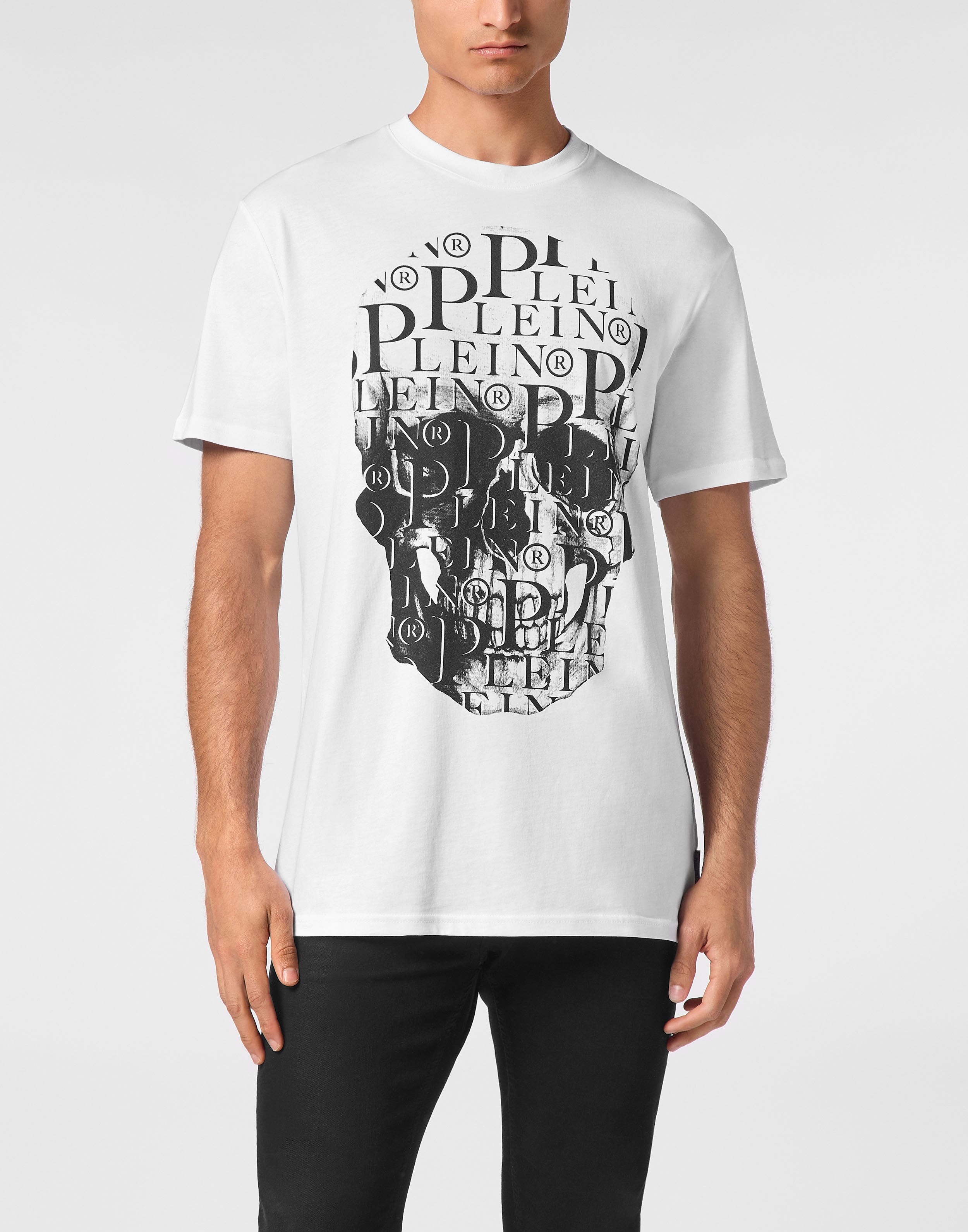 PHILIPP PLEIN -  T-shirt Round Neck SS Print Skull