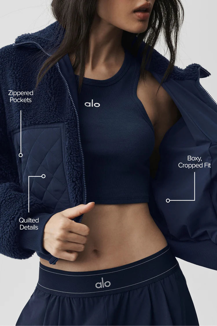 ALO YOGA - Sherpa Edge Bomber