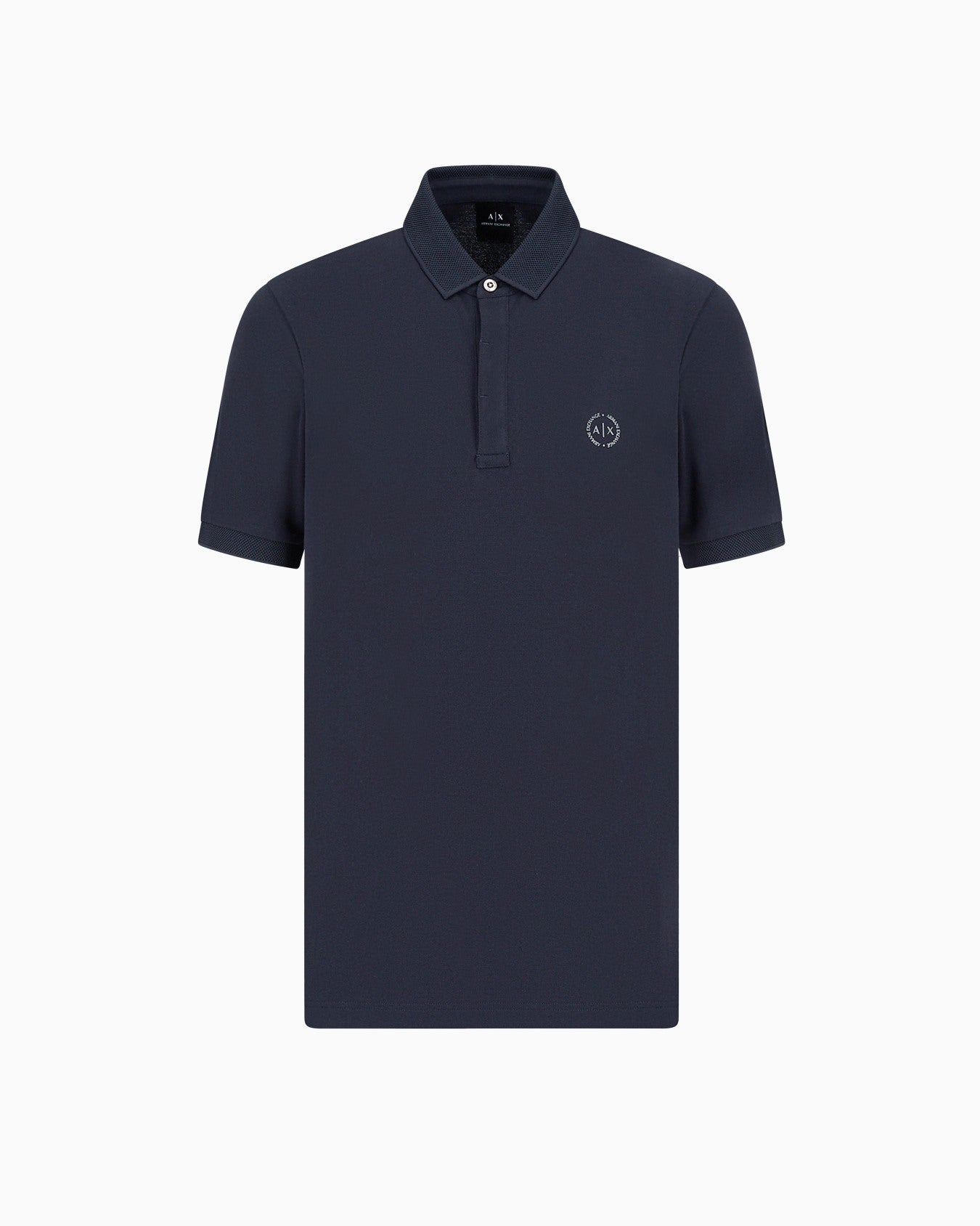 Slim Fit Stretch Cotton Polo With Logo