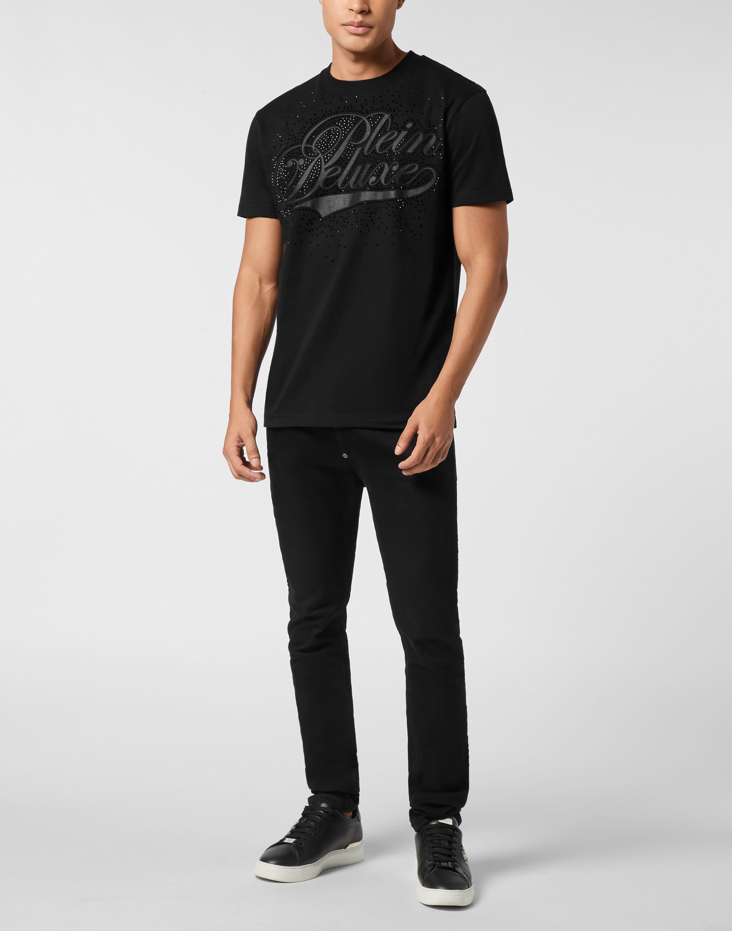 PHILIPP PLEIN - Round Neck T-Shirt Plein Deluxe Stones