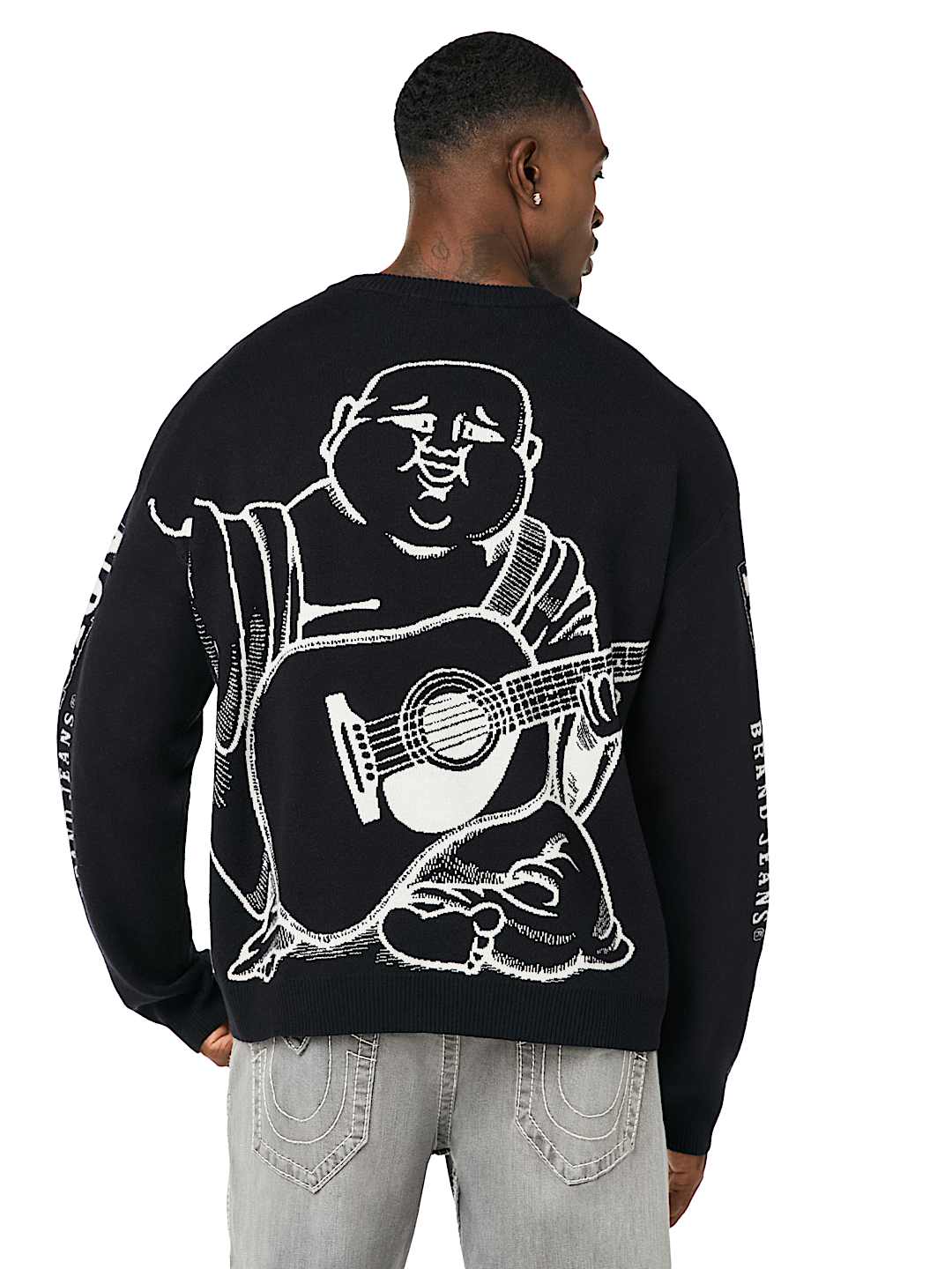 True Religion - Arched Logo Buddha Sweater