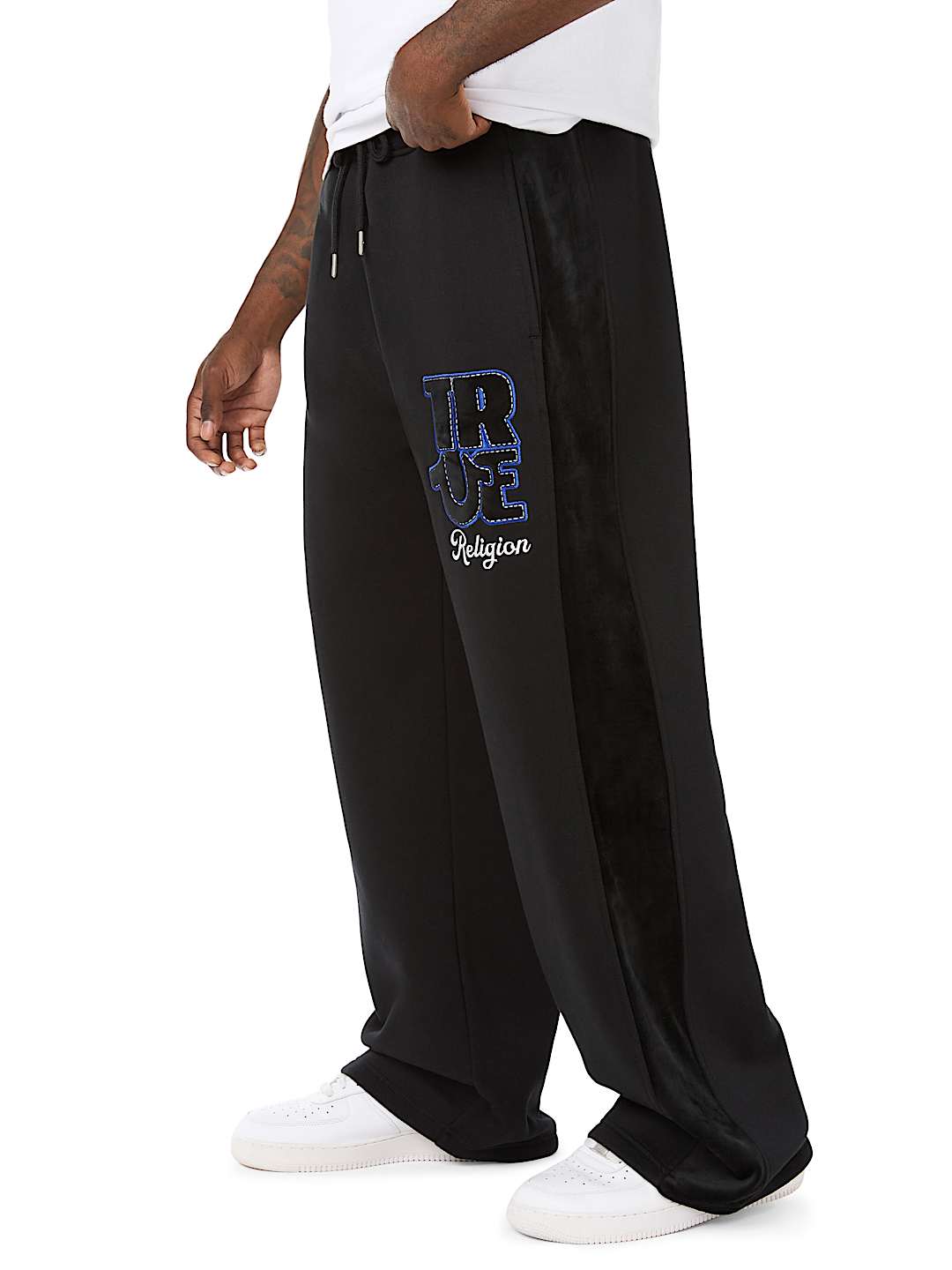 True Religion - Velour Logo Baggy Sweatpant