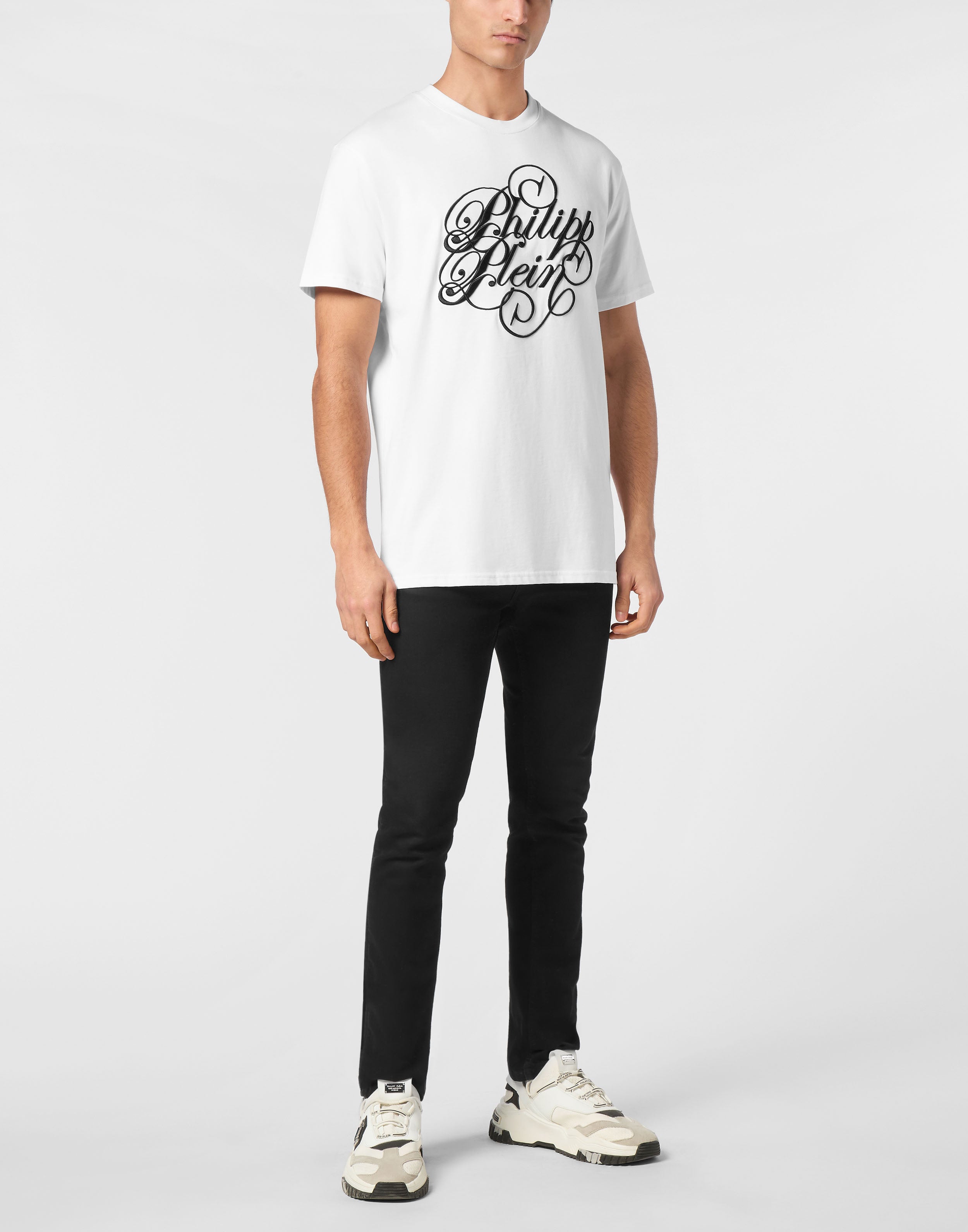 PHILIPP PLEIN - T-shirt Round Neck SS Plein Coursive