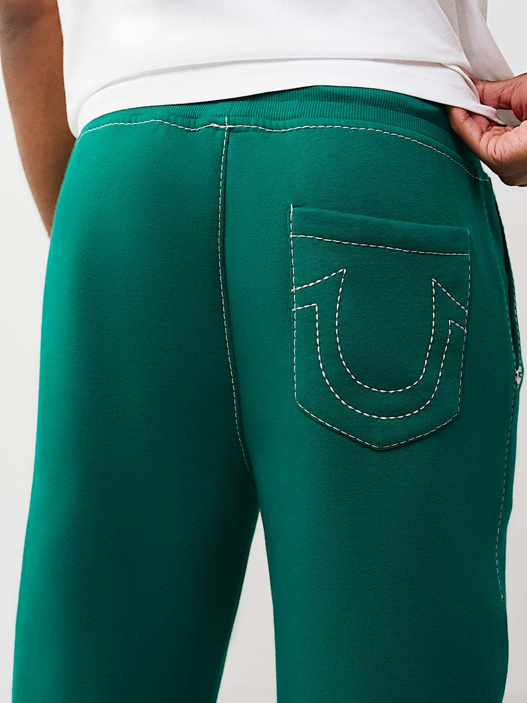True Religion - Logo Crest Big T Baggy Sweatpant