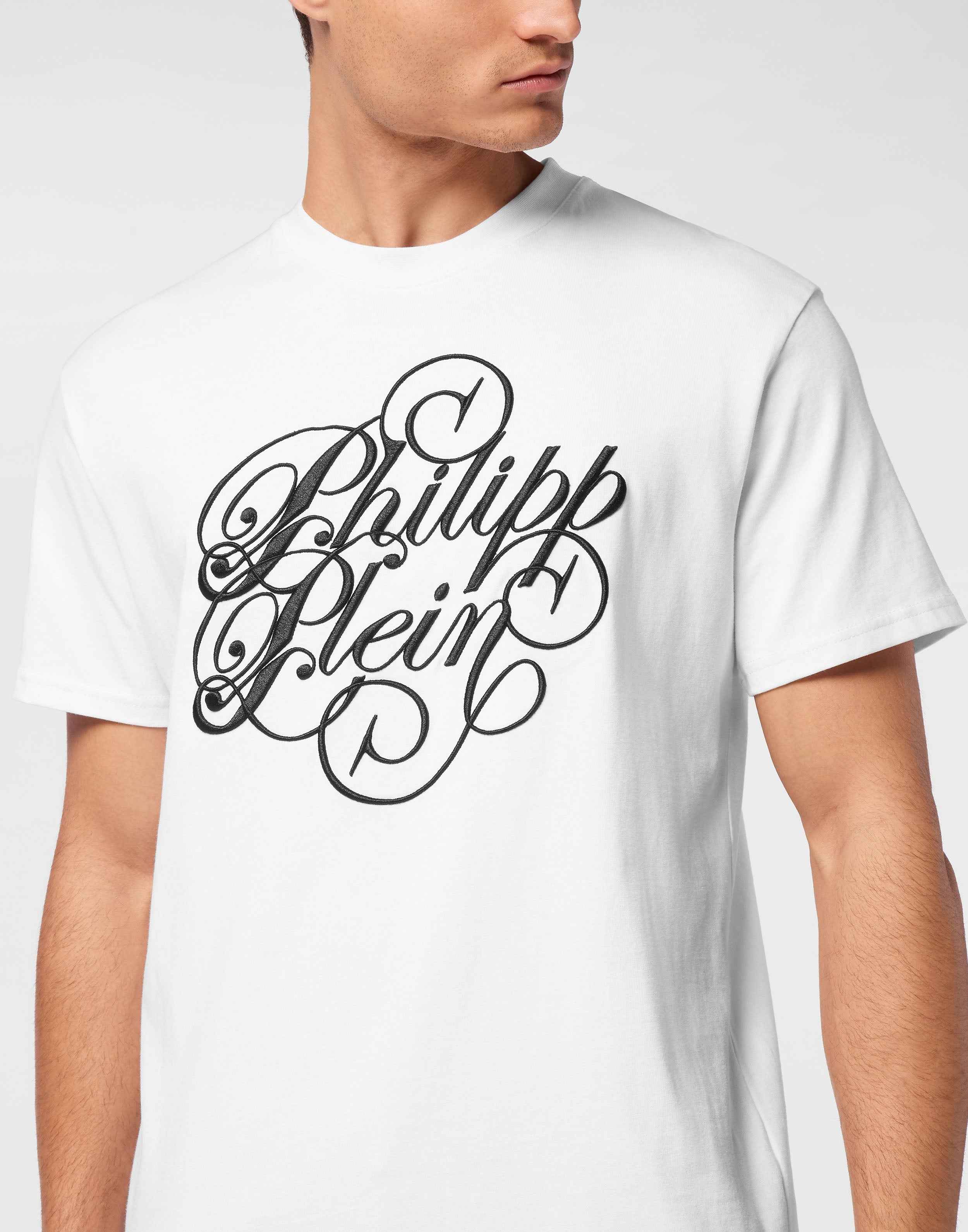 PHILIPP PLEIN - T-shirt Round Neck SS Plein Coursive
