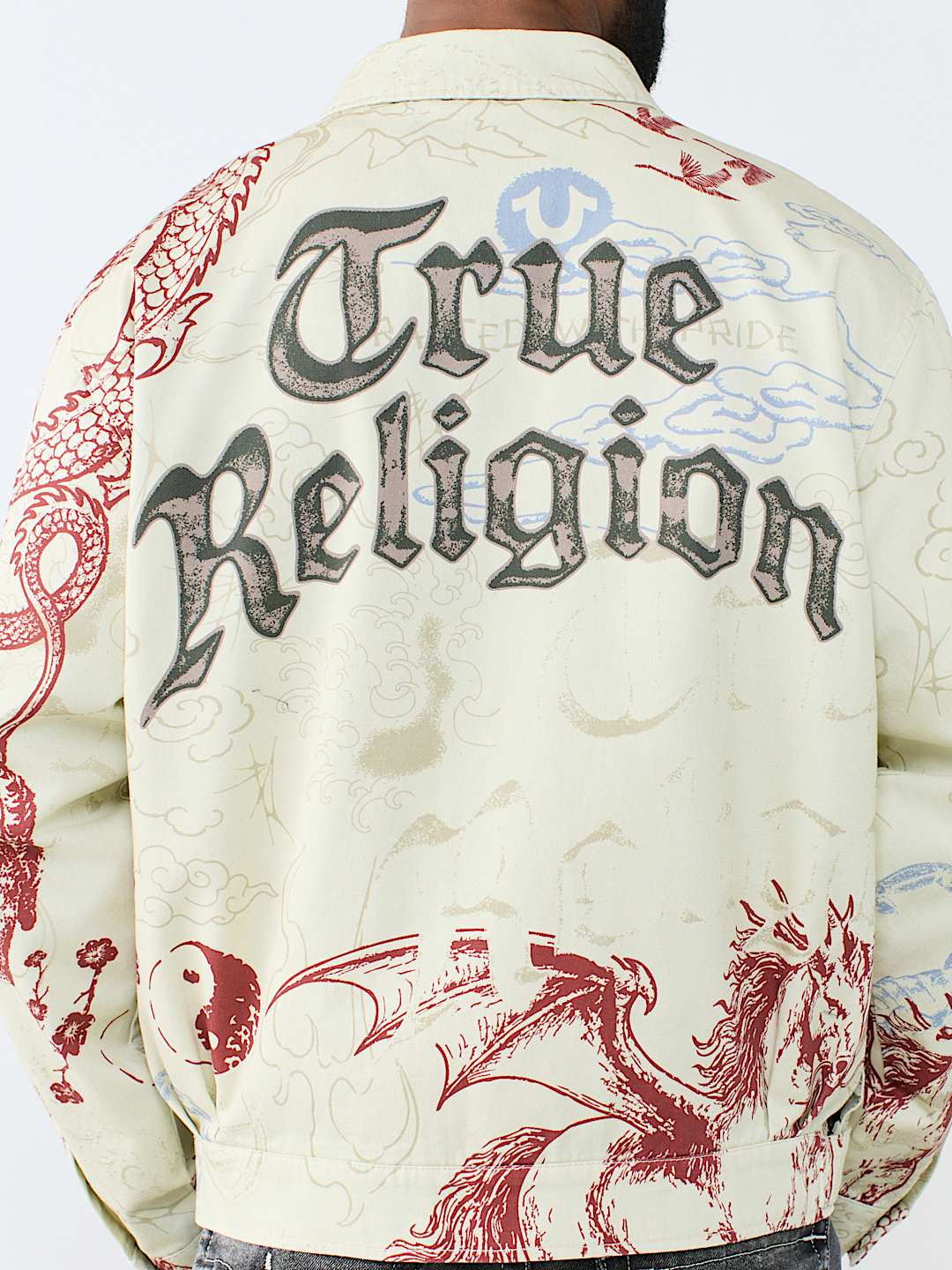True Religion - Washed Poplin Tattoo Jacket