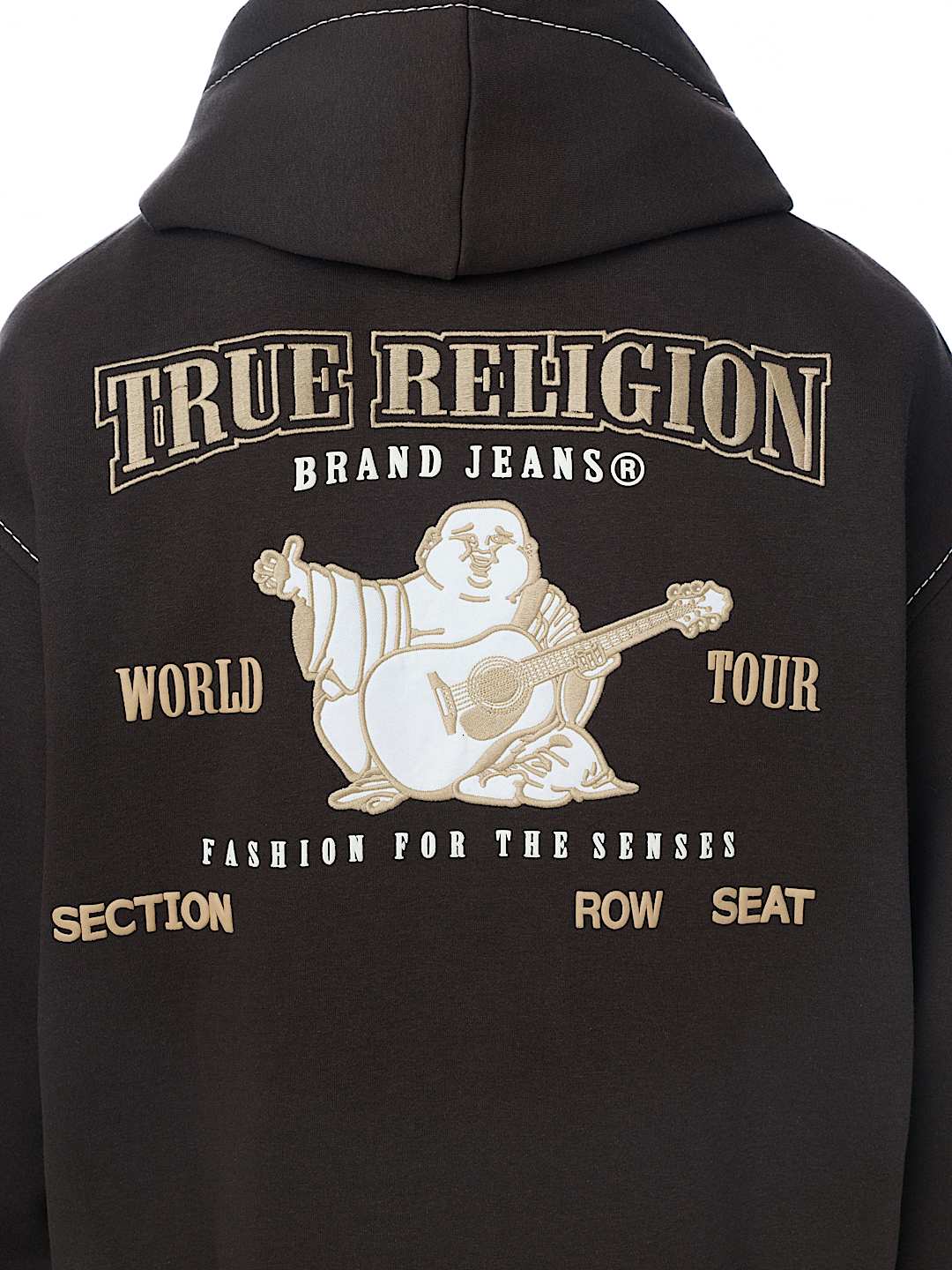 True Religion - Big T World Tour Boxy Zip Hoodie
