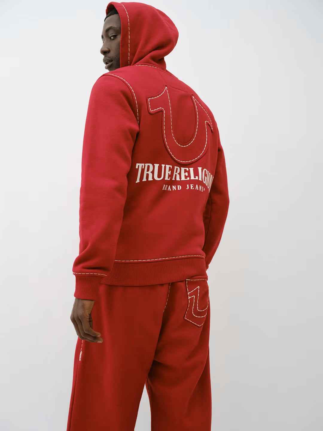 True Religion - Horseshoe Applique Super T Fleece Hoodie