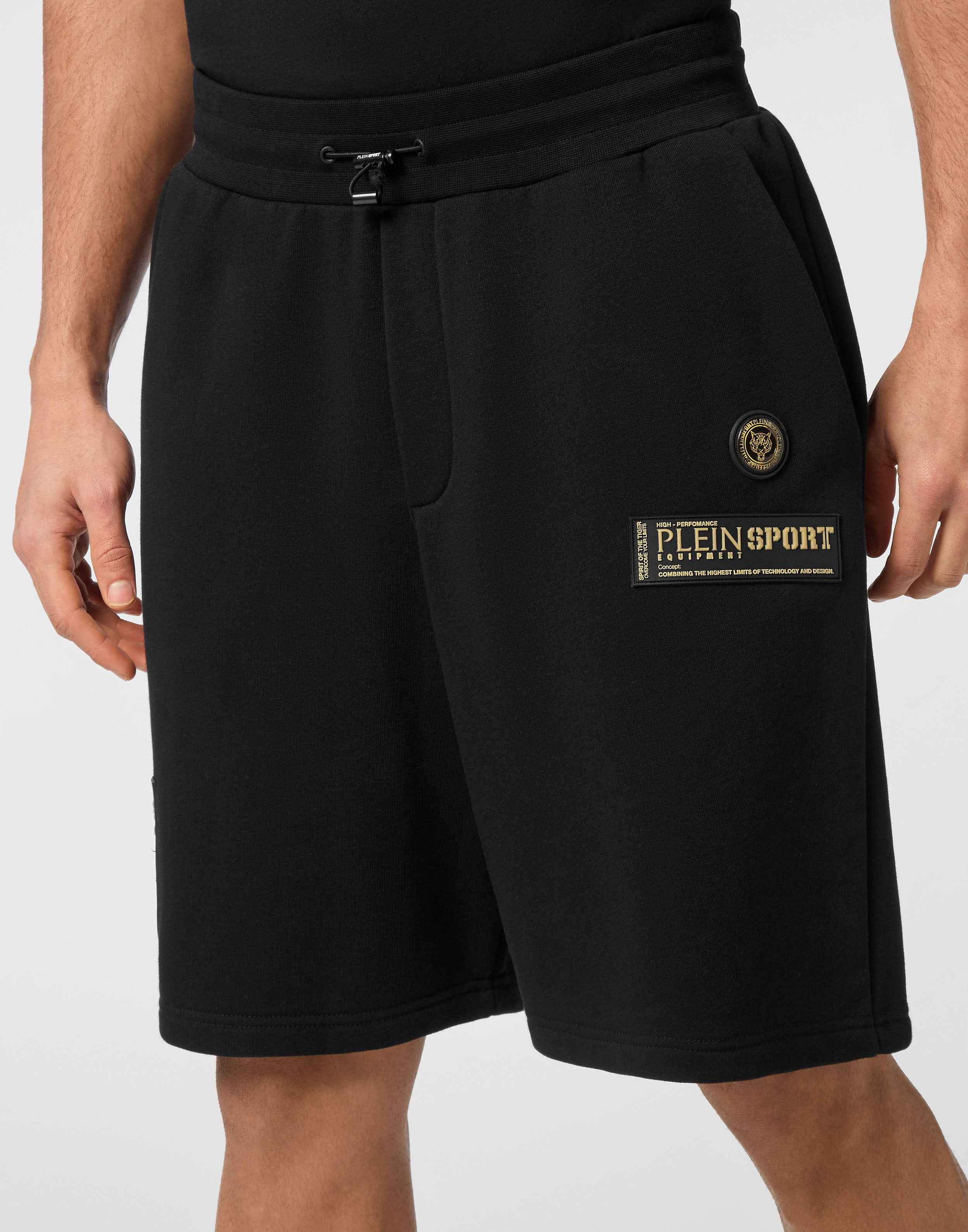 PHILIPP PLEIN - PLEIN SPORT Short Cargo Pants Laminated
