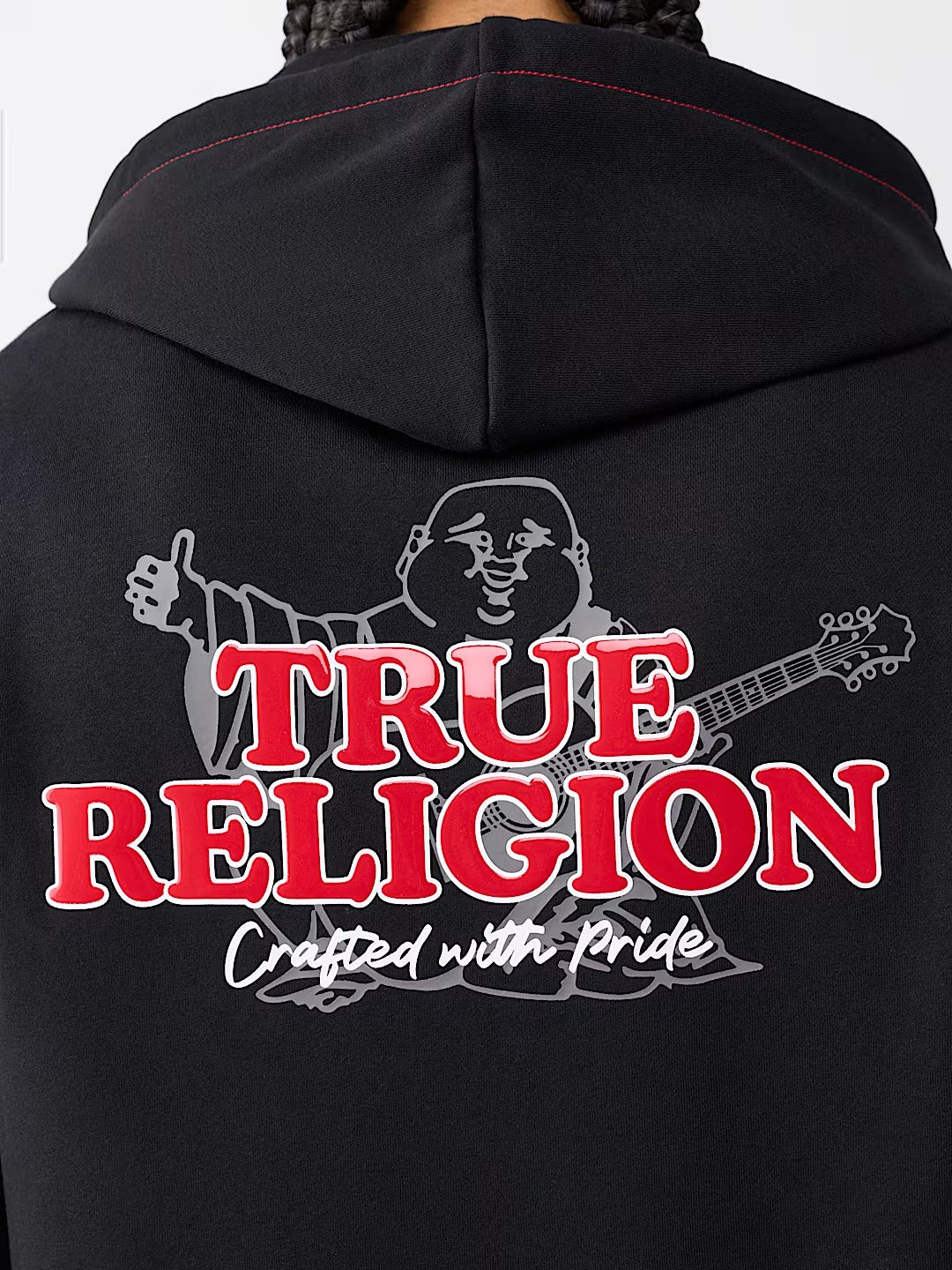 True Religion - Contrast Logo Zip Hoodie