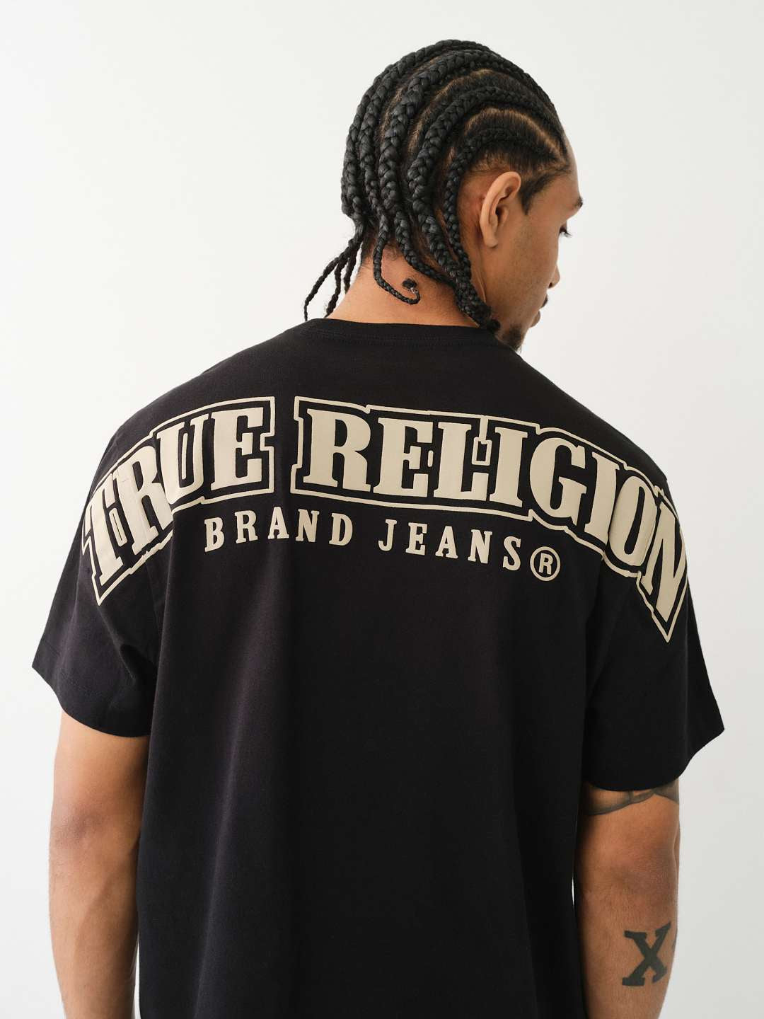 True Religion - Logo Overseam Puff T Tee