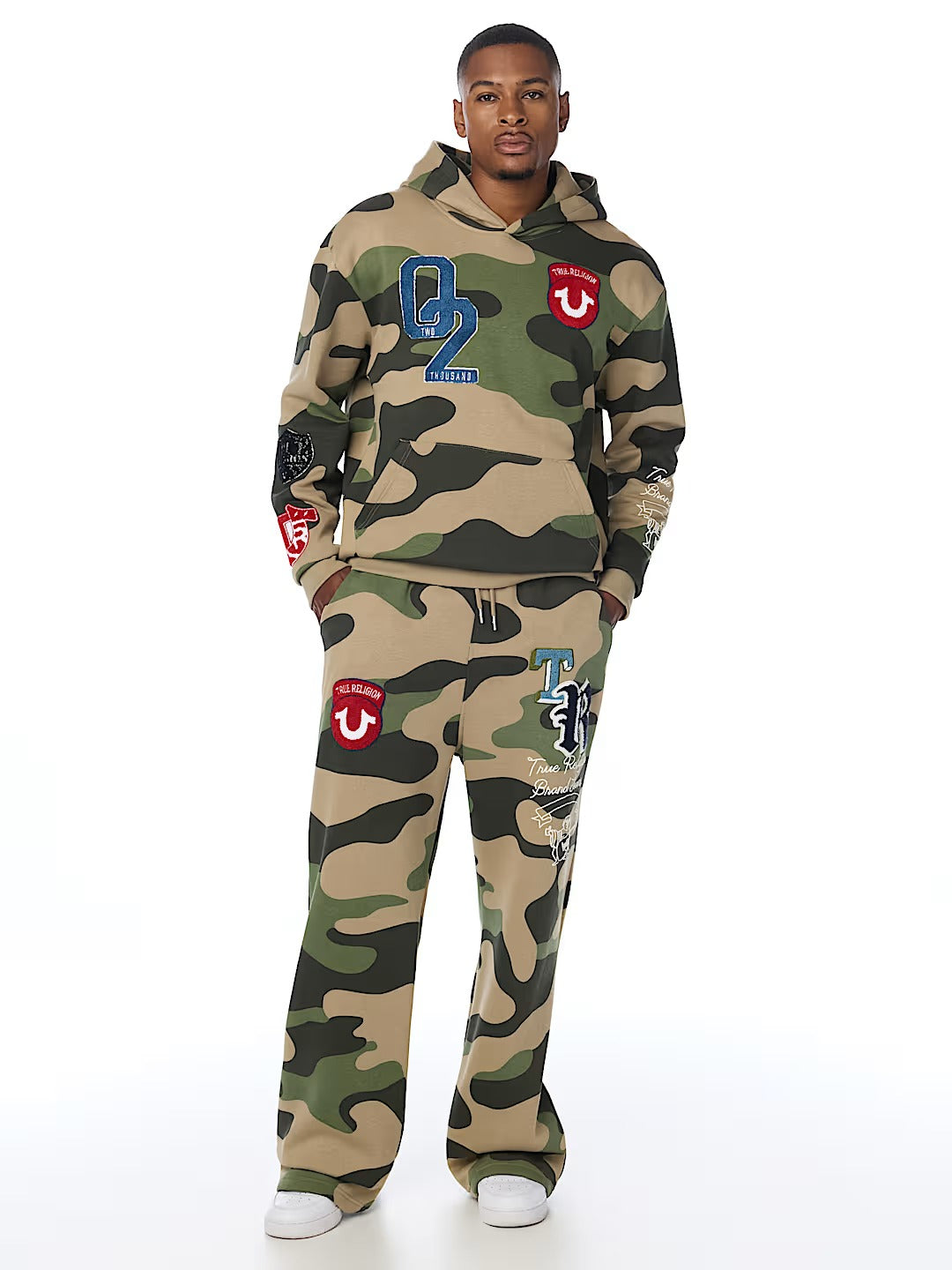 True Religion - Logo Patch Baggy Sweatpant