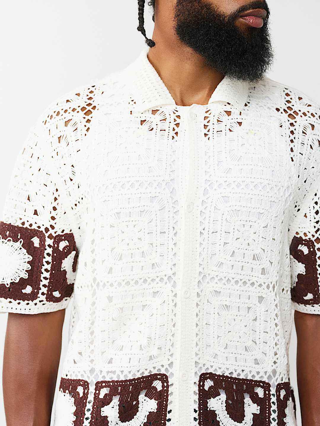 True Religion - Logo Crochet Knit Shirt