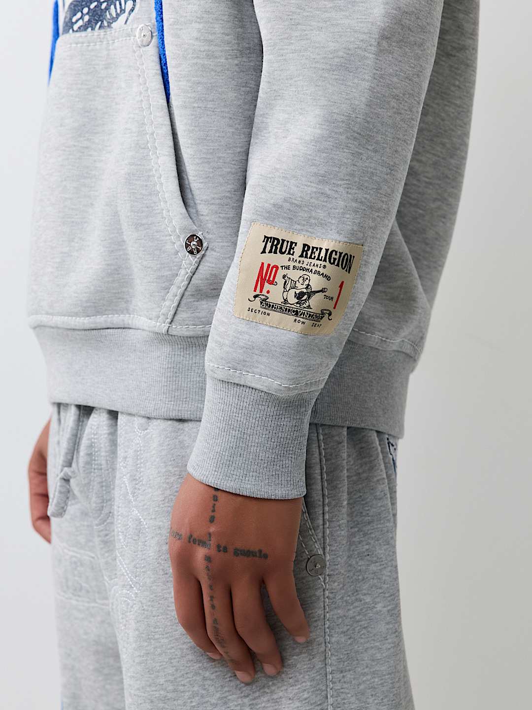 True Religion - No. 1 Logo Big T Hoodie