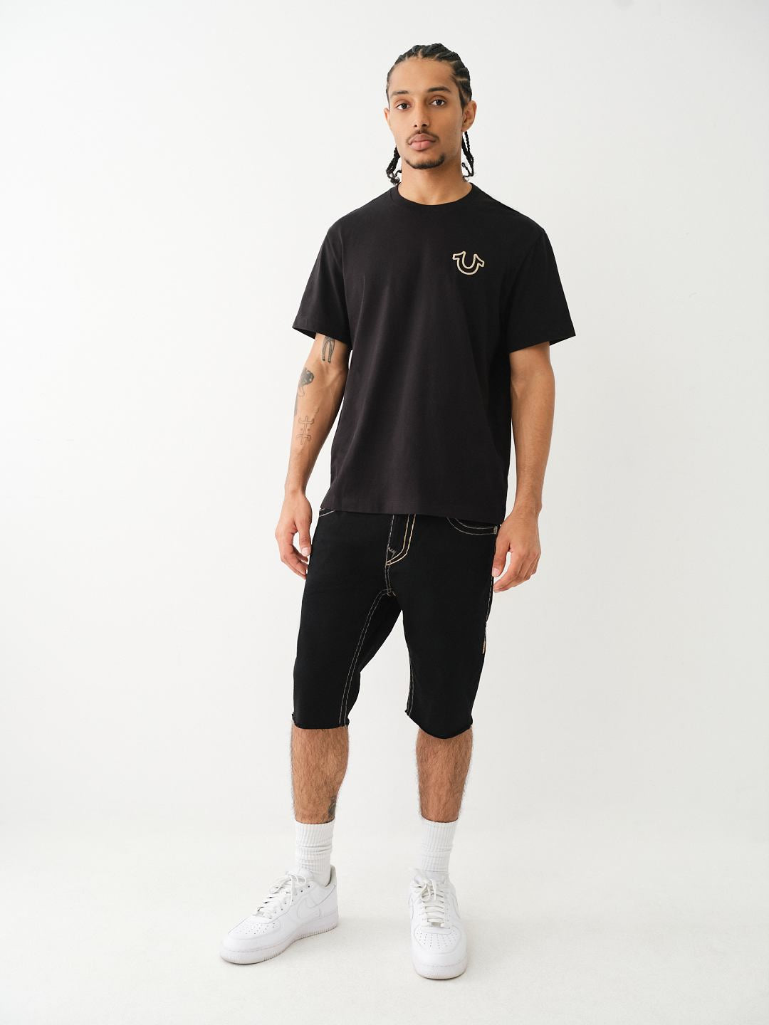 True Religion - Logo Overseam Puff T Tee