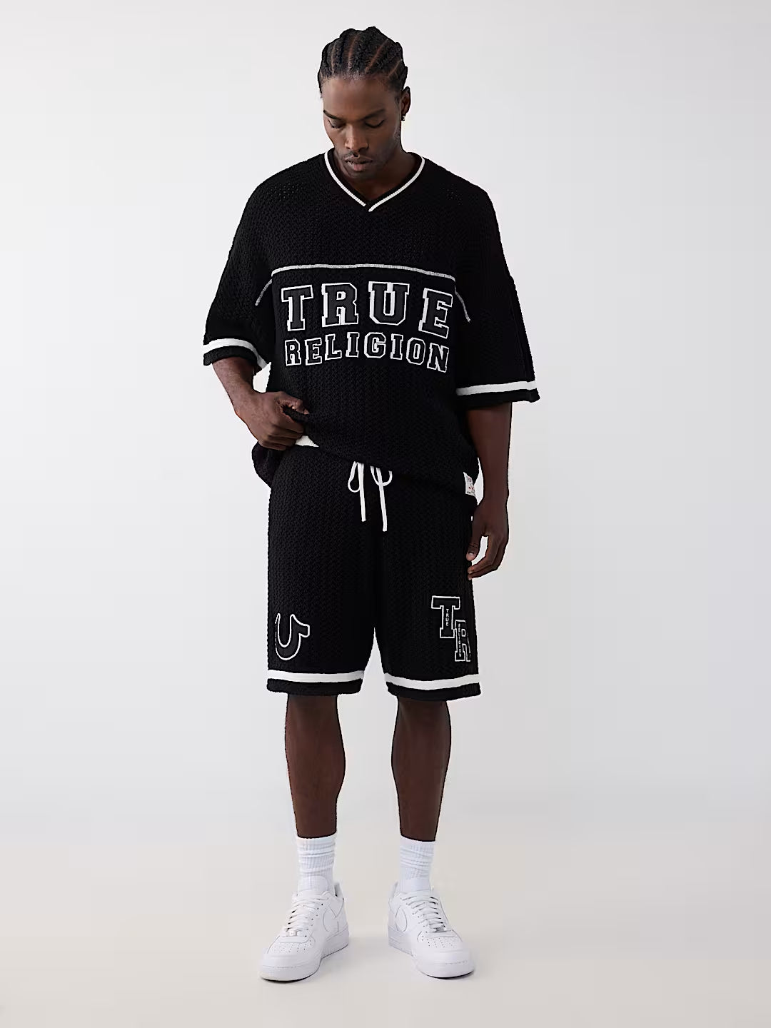 True Religion - Open Knit Crochet Short